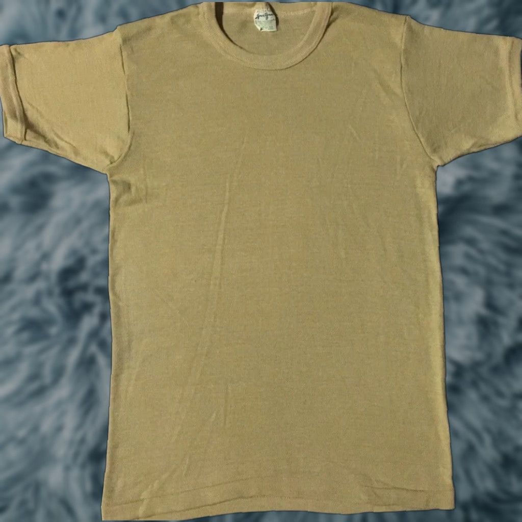 Vtg 60s 70s Ringer Shirt XS USA Military Army Track Grunge Surf Skate Punk Faded Shirt Men XS Beige USA Vintage 60s 70s Distressed Graphic Tee