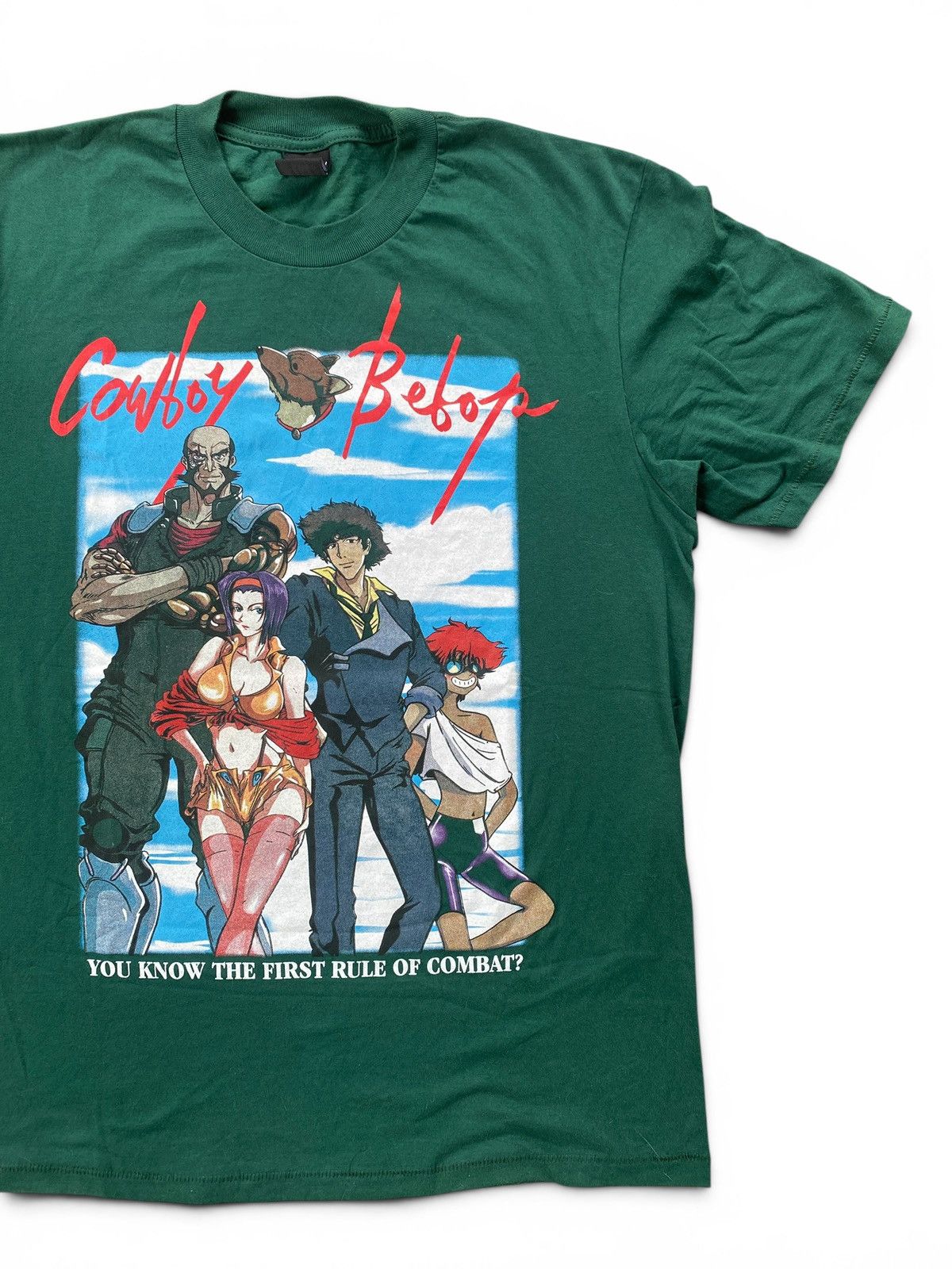 Japanese Brand Rare Cowboy Bebop Faye Anime Tee Dark Green Size US L / EU 52-54 / 3 - 2 Thumbnail