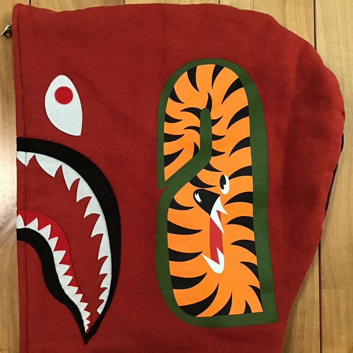 Bape BAPE Red x Red camo shark full zip hoodie a bathing ape Size US M / EU 48-50 / 2 - 5 Thumbnail
