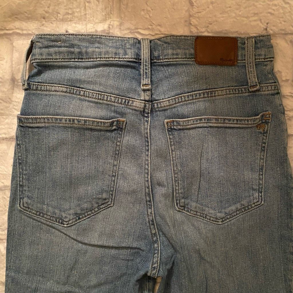 Madewell Madewell women 26 cotton blend ripped classic straight blue Size 26" / US 2 / IT 38 - 7 Thumbnail