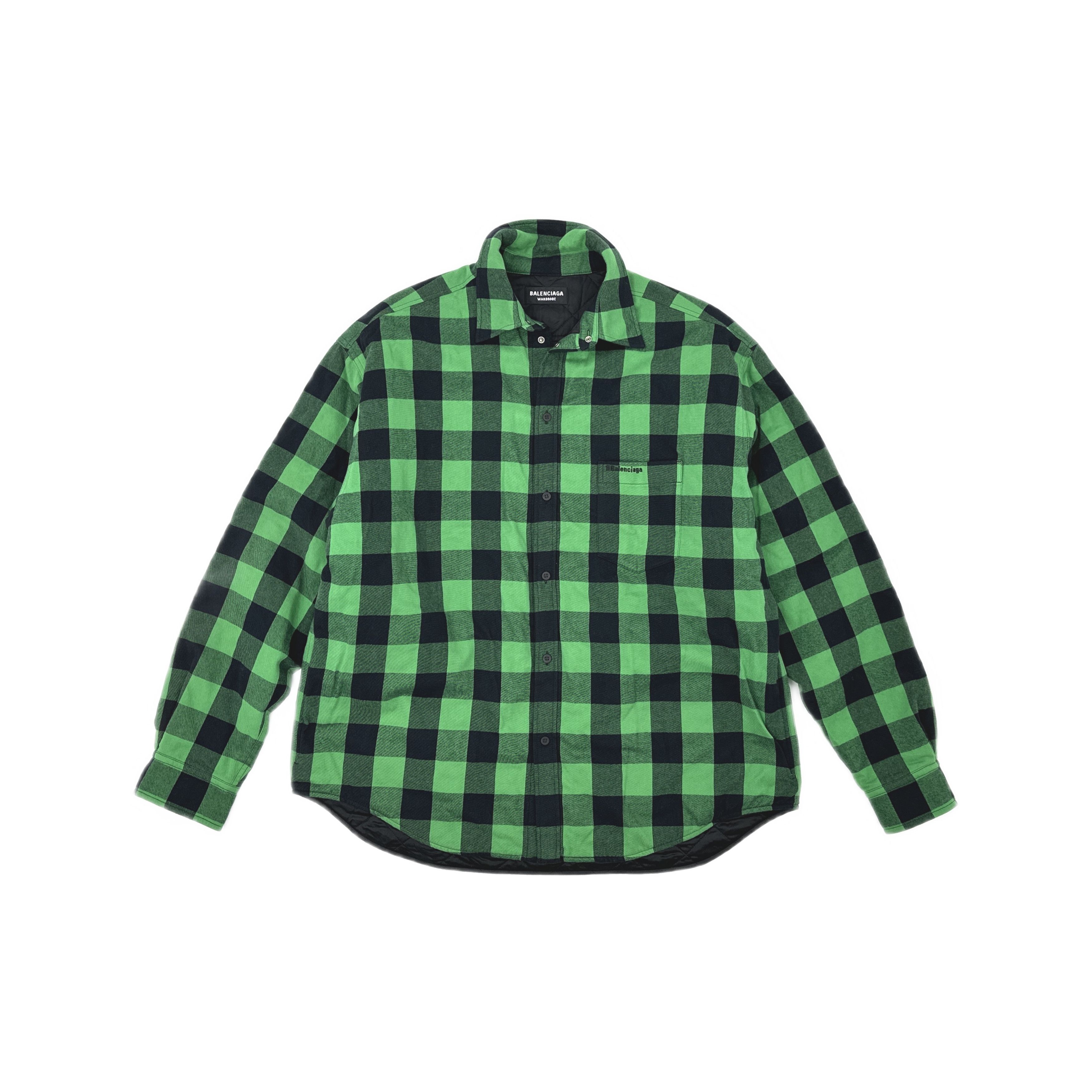 Balenciaga Balenciaga Bleached Check Flannel Shirt | Grailed