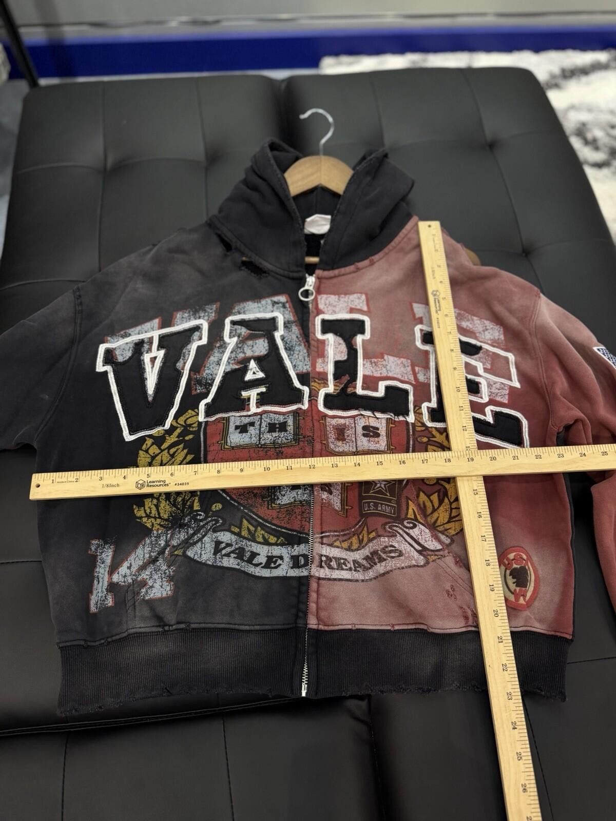 Vale M - Vale Zip Up Red Black Hoodie Authentic Valley Size US M / EU 48-50 / 2 - 9 Thumbnail