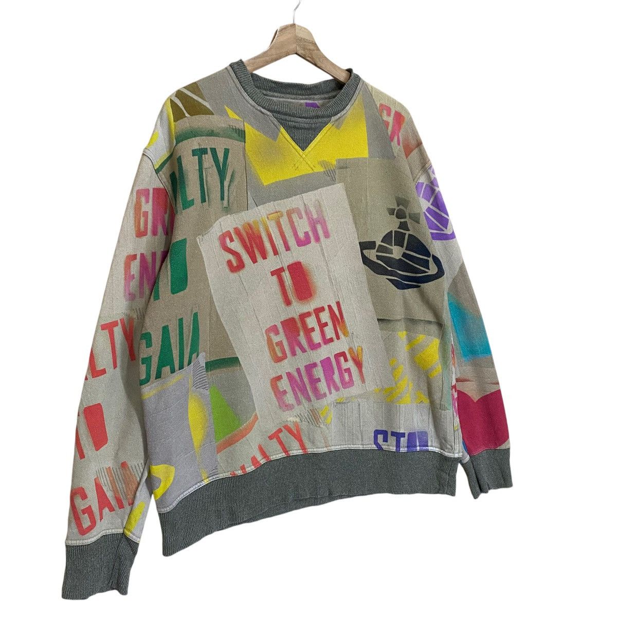 Vivienne Westwood Vivienne Westwood Man Switch To Green Energy Sweatshirt Size US L / EU 52-54 / 3 - 2 Thumbnail