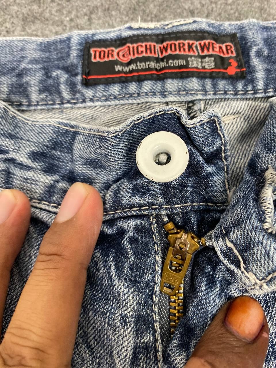 Japanese Brand toraichi japanese brands cargo denim distressed Size US 37 - 14 Thumbnail