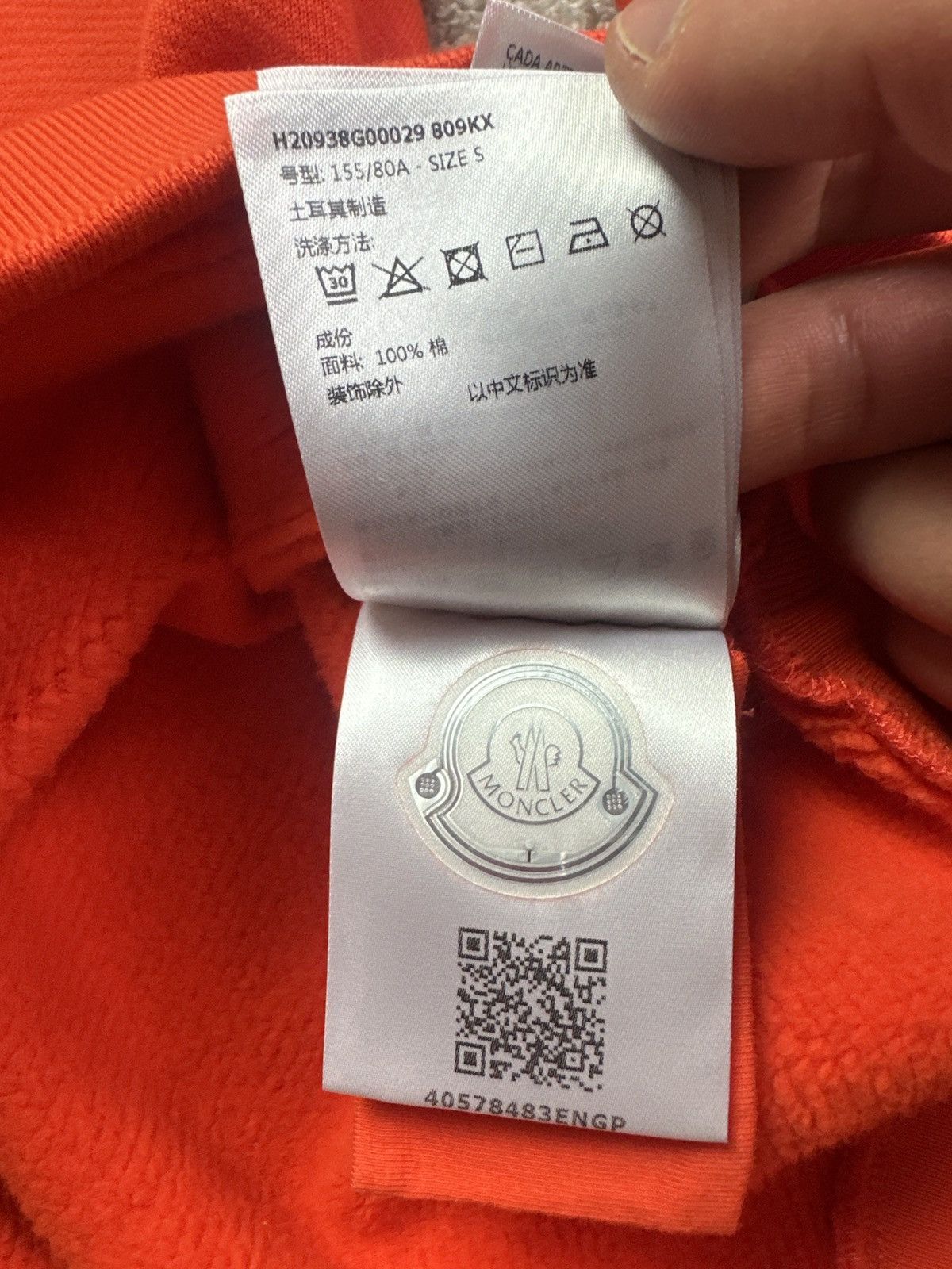 Moncler Moncler Orange Jumper Size US S / EU 44-46 / 1 - 8 Thumbnail