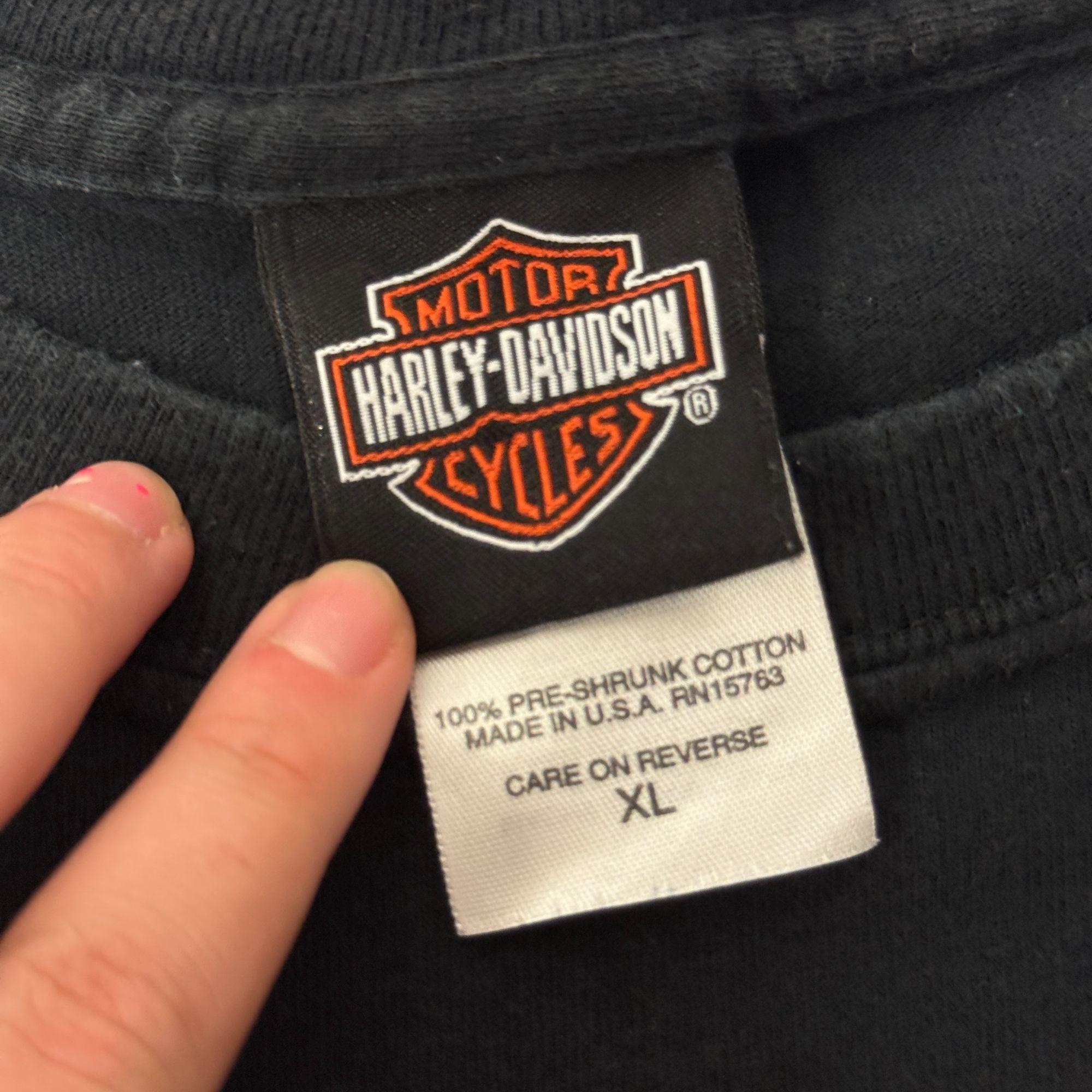 Harley Davidson HD EAGLE FLAMES Lone Star State TEXAS Longhorn Motorcycle T Size US XL / EU 56 / 4 - 6 Thumbnail