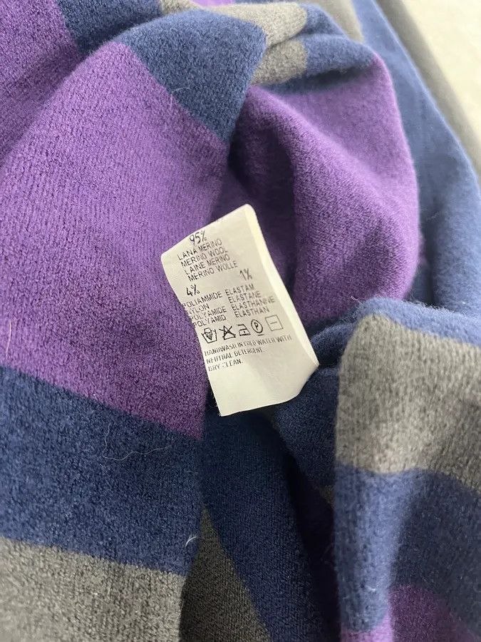 Emporio Armani 1990s Emporio Armani Purple Lined Turtleneck Sweater Size US S / EU 44-46 / 1 - 9 Thumbnail
