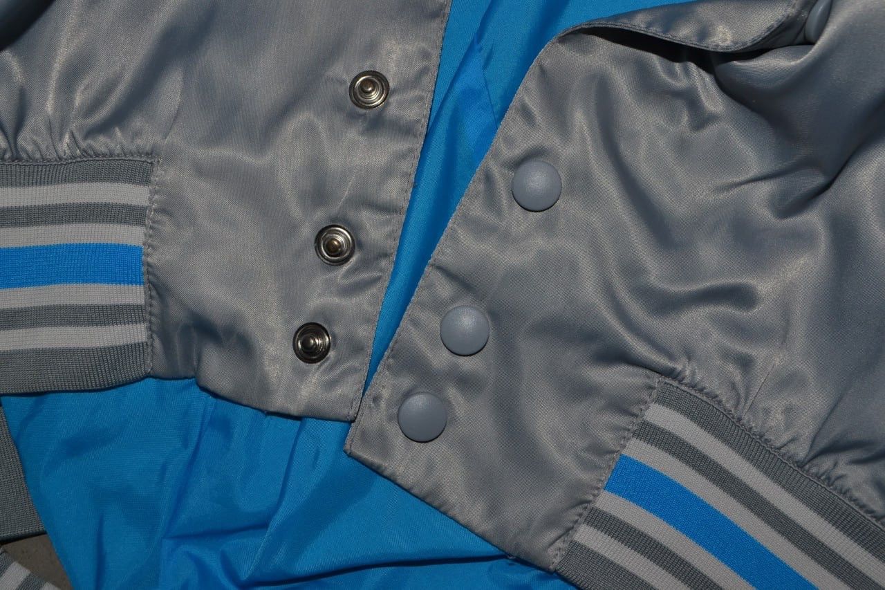 Nike × Vintage Vintage Nike Mens AD Varsity Jacket Satin Gray Size M Size US M / EU 48-50 / 2 - 7 Thumbnail