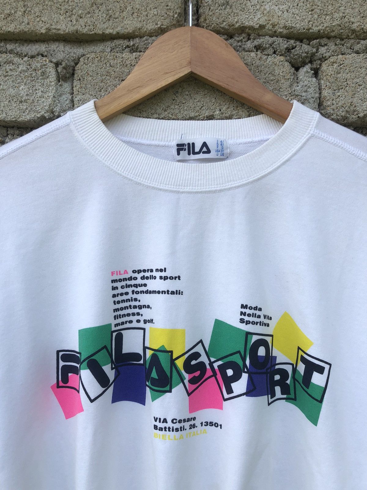 Fila Vintage 90s Fila Sport Sweatshirt Size US L / EU 52-54 / 3 - 2 Thumbnail