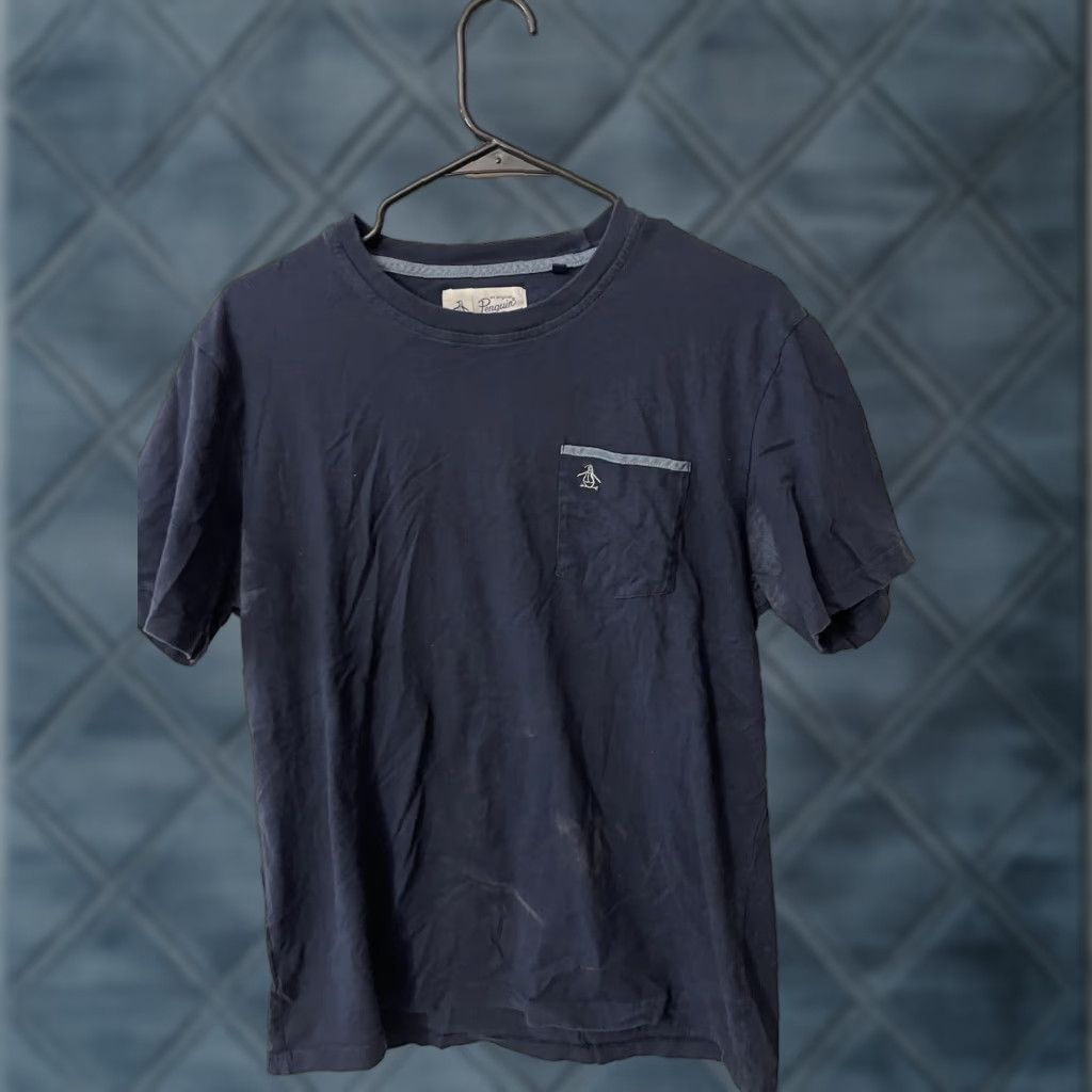 Original Penguin Original Penguin Short Sleeve T-Shirt Men’s Navy Blue Size Large Colorblock Graphic Modern Size US L / EU 52-54 / 3 - 1 Thumbnail