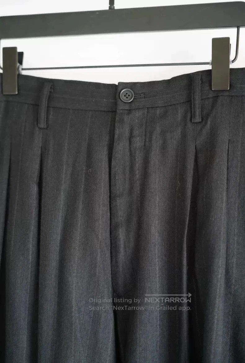 Yohji Yamamoto Yohji Yamamoto Striped Pleated Trousers. Size US 34 / EU 50 - 5 Thumbnail