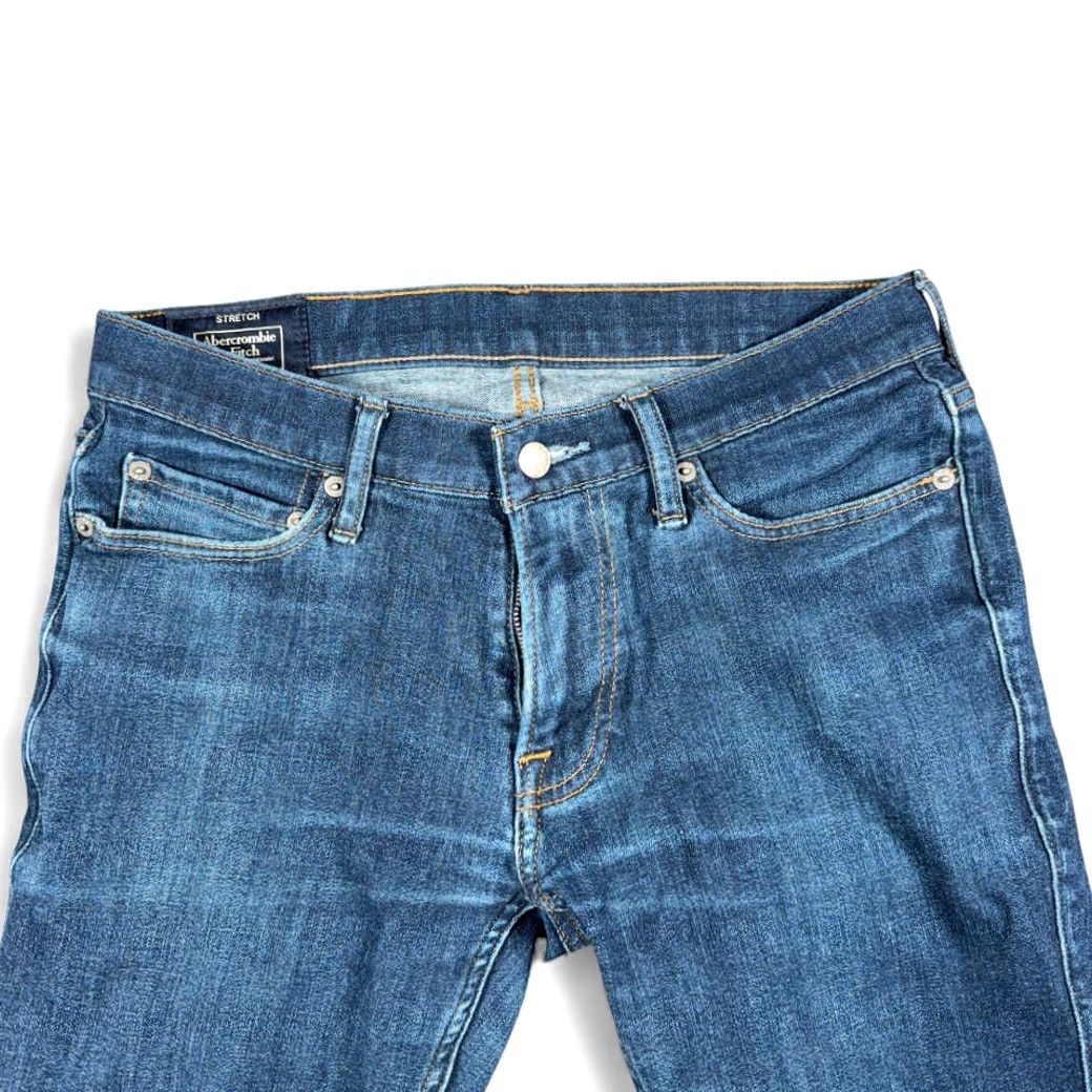 Abercrombie & Fitch Abercrombie & Fitch Jeans Mens 30x29 Blue Dark Wash Denim Langdon Skinny Stretch Jeans Mens Regular 30 Blue Dark Wash Skinny Stretch Langdon Size US 30 / EU 46 - 3 Thumbnail