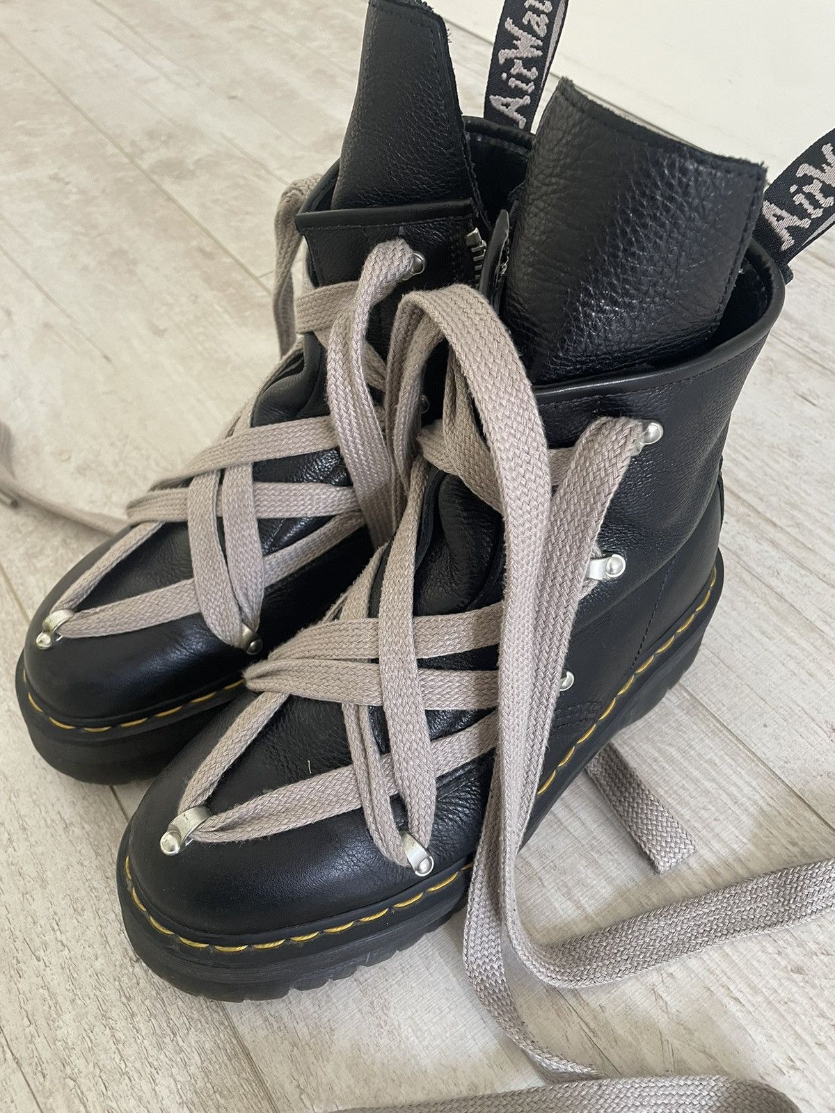 image of Dr Martens x Rick Owens 1460 Pent Lunar Black Shoes, Men's (Size 9)