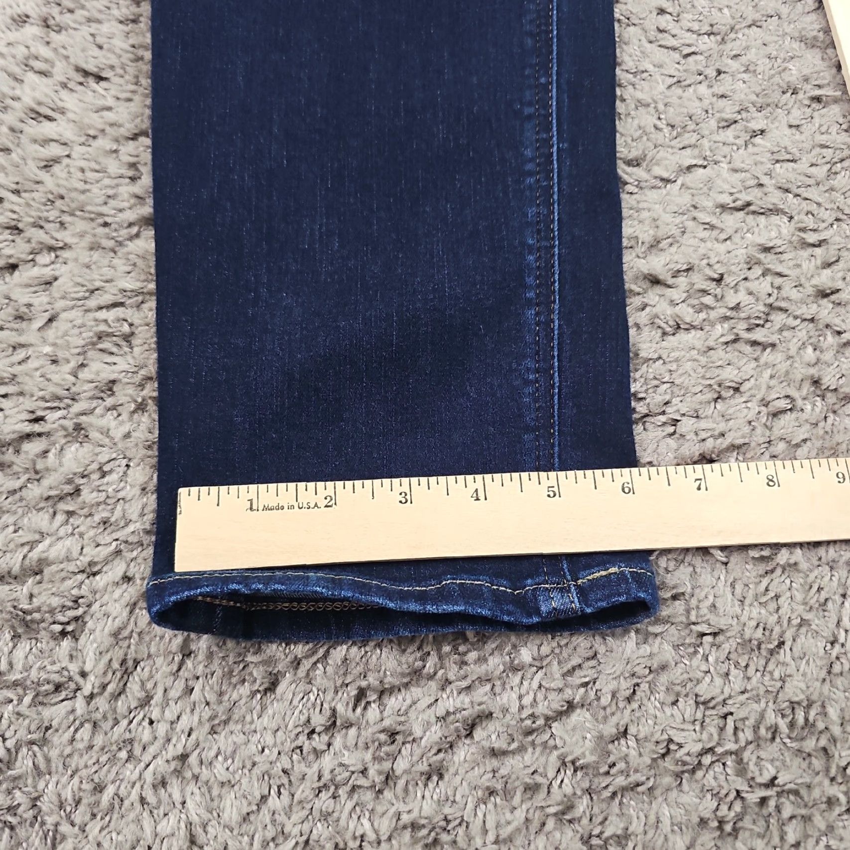 Express Express Jeans Slim Fit Denim Jeans - 32x29 - Dark Wash - Blue - Mens - Regular - Stretch - Cotton Polyester Spandex - 31x29 Tag Size 32x32 Size US 31 - 7 Thumbnail