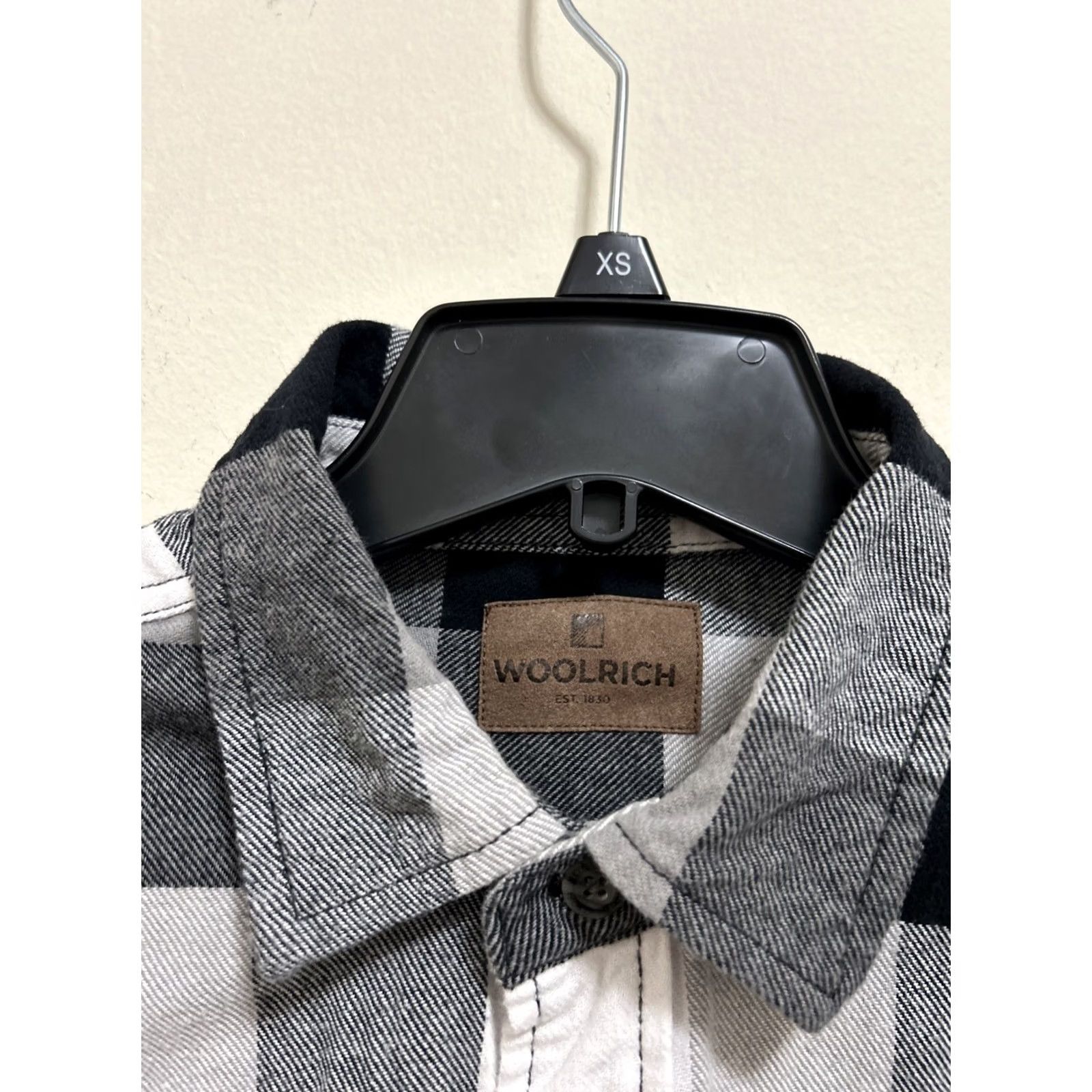 Vintage Woolrich Shirt Mens Medium Black White Plaid Flannel Long Sleeve Button-Down Size US M / EU 48-50 / 2 - 4 Thumbnail