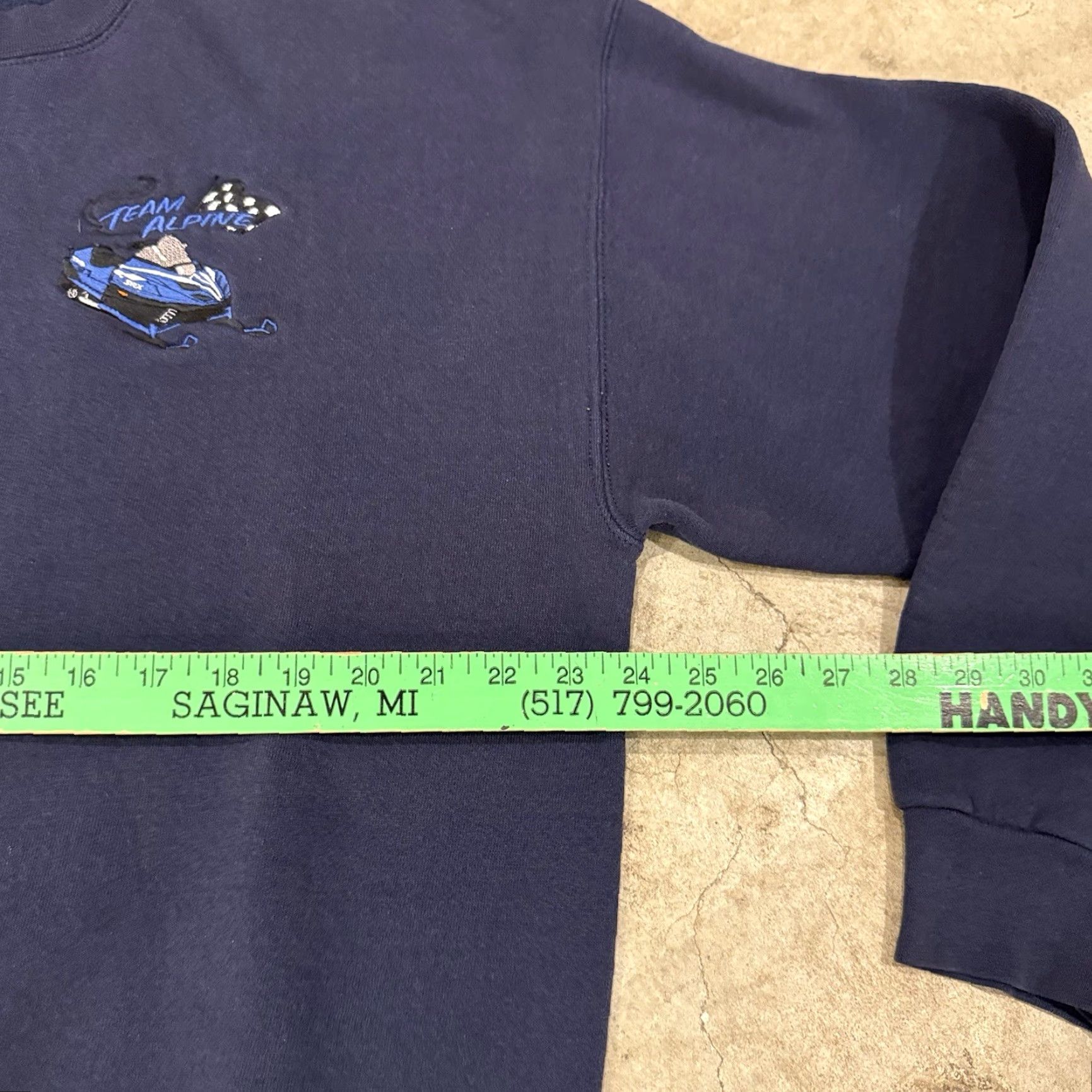 Vintage VINTAGE Team Alpine SnowMobile Sweatshirt Crewneck Mens XL Blue Heavy Size US XL / EU 56 / 4 - 6 Thumbnail