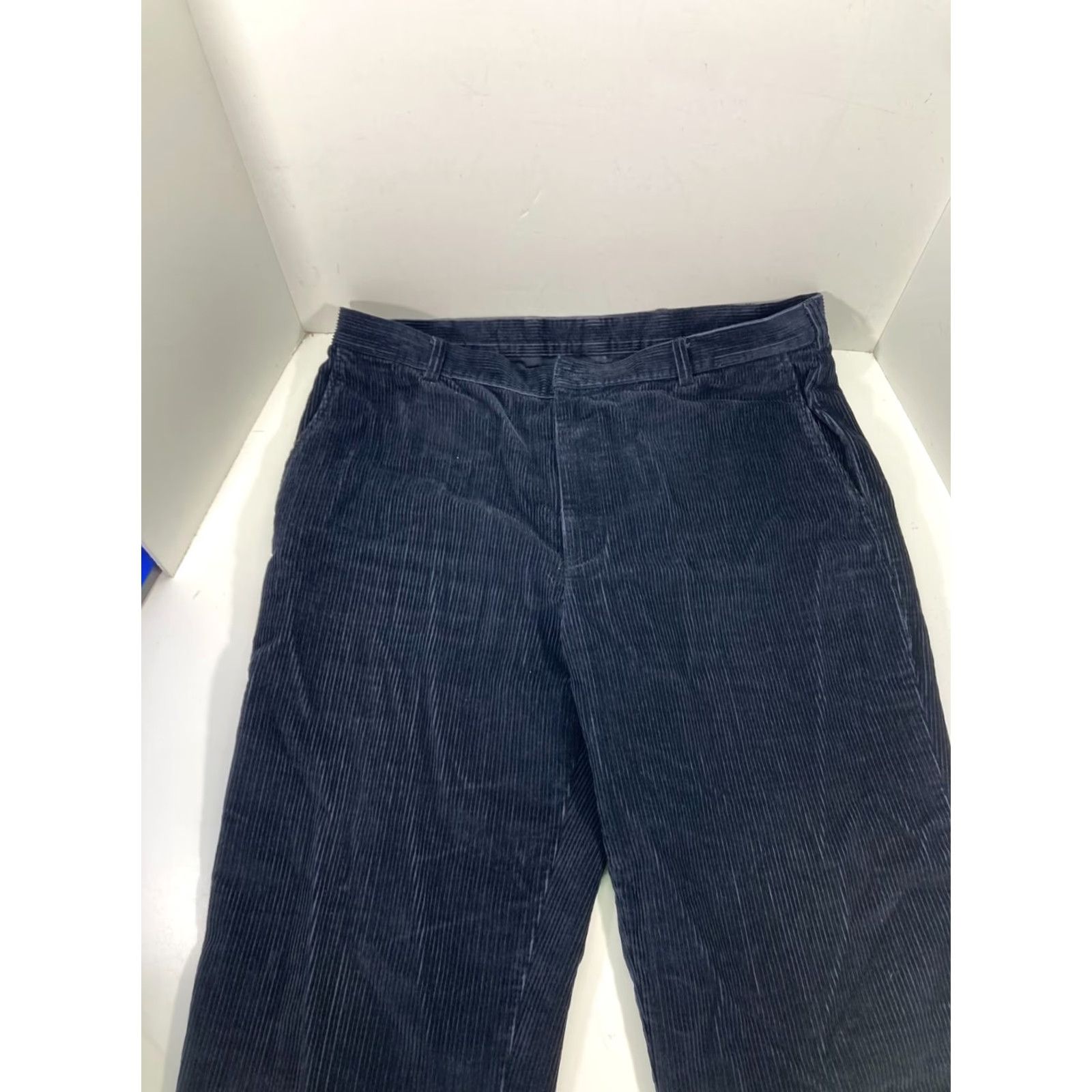 Jos. A. Bank Jos A Bank Chino Pants Mens 40X32 Blue Corduroy Cotton Straight Leg Pockets Size US 40 / EU 56 - 2 Thumbnail