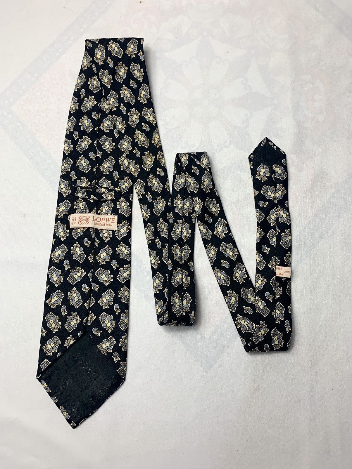 Loewe Loewe Silk Necktie / Neckwear / Accessories Size ONE SIZE - 4 Thumbnail