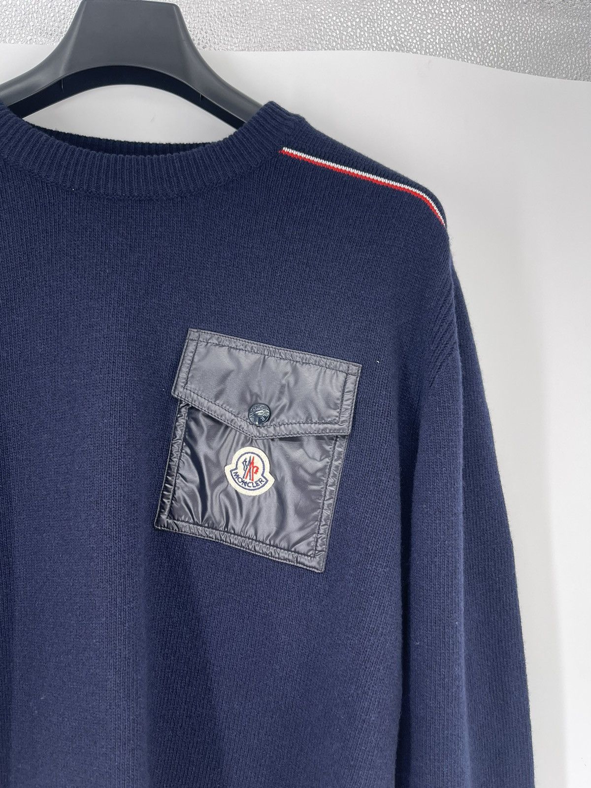 Moncler Moncler Girocollo Tricot Jumper Size M Size US M / EU 48-50 / 2 - 2 Thumbnail
