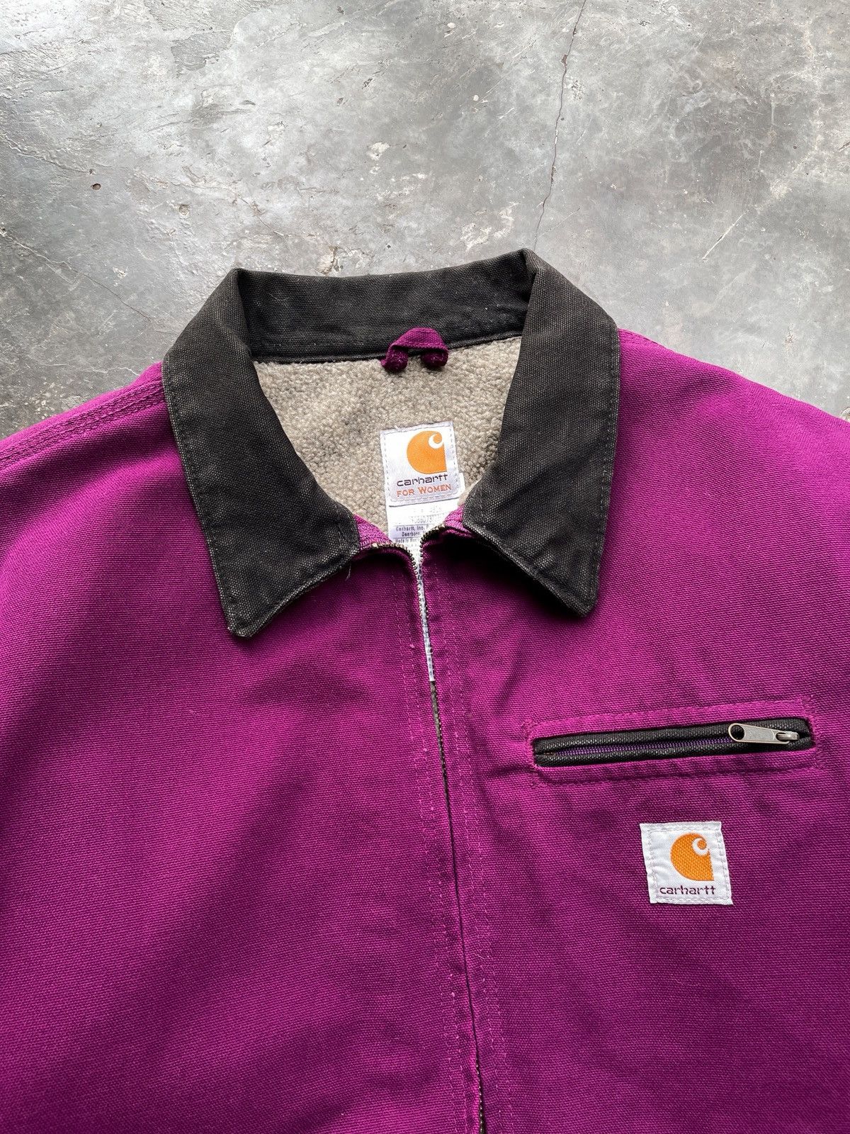 Carhartt BRIGHT PURPLE🍇 VINTAGE CARHARTT DETROIT JACKET WJ097 BGP ERD Size US M / EU 48-50 / 2 - 4 Thumbnail