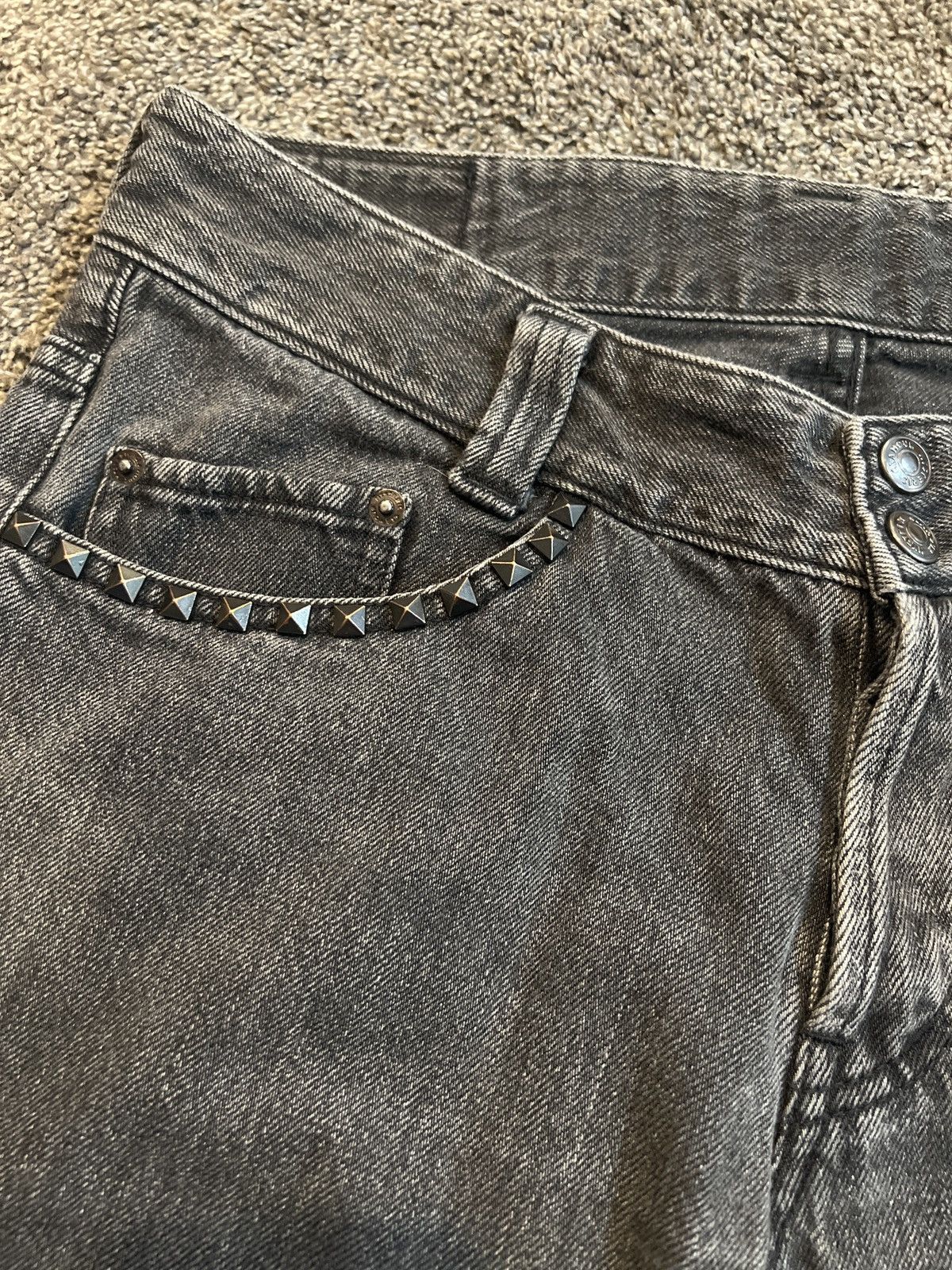 Hysteric Glamour 90’s hysteric galmor studded denim Size US 30 / EU 46 - 3 Thumbnail