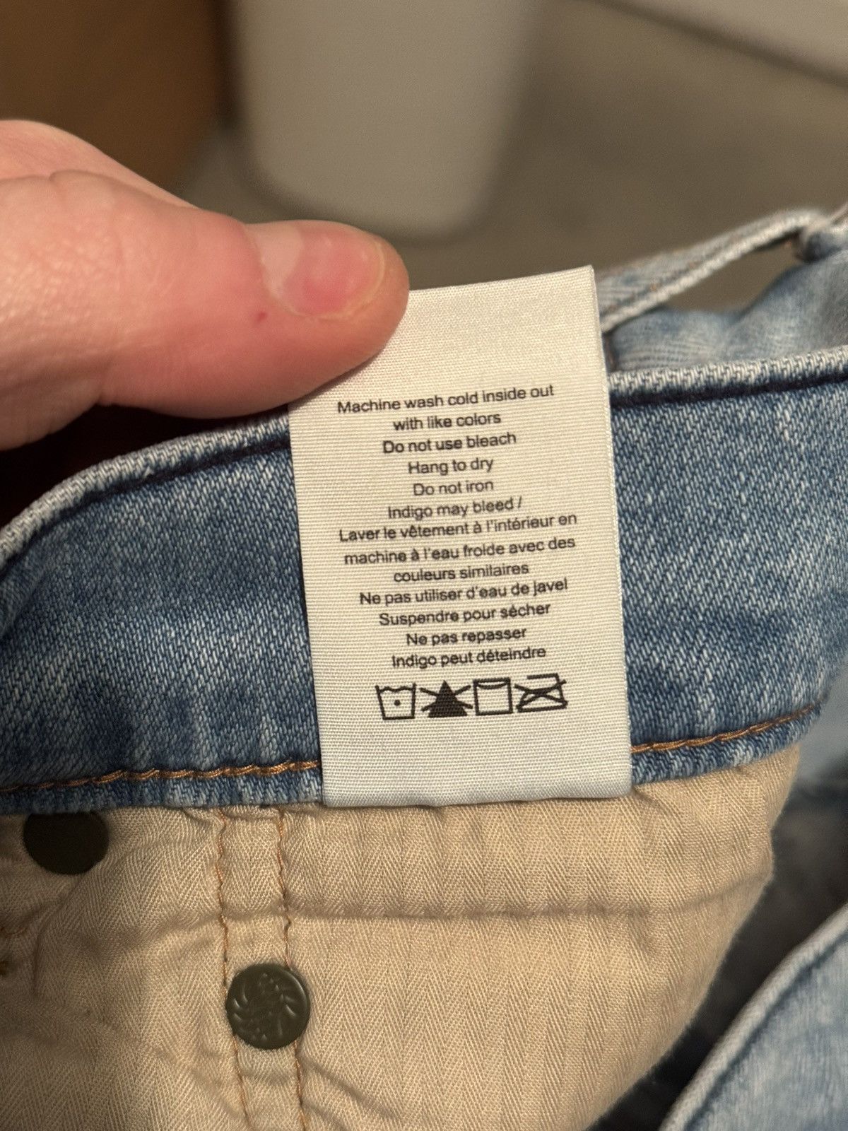 Rag & Bone Rag & Bone Powder Blue Denim Jeans (Fit 2 Slim) Size US 30 / EU 46 - 6 Thumbnail