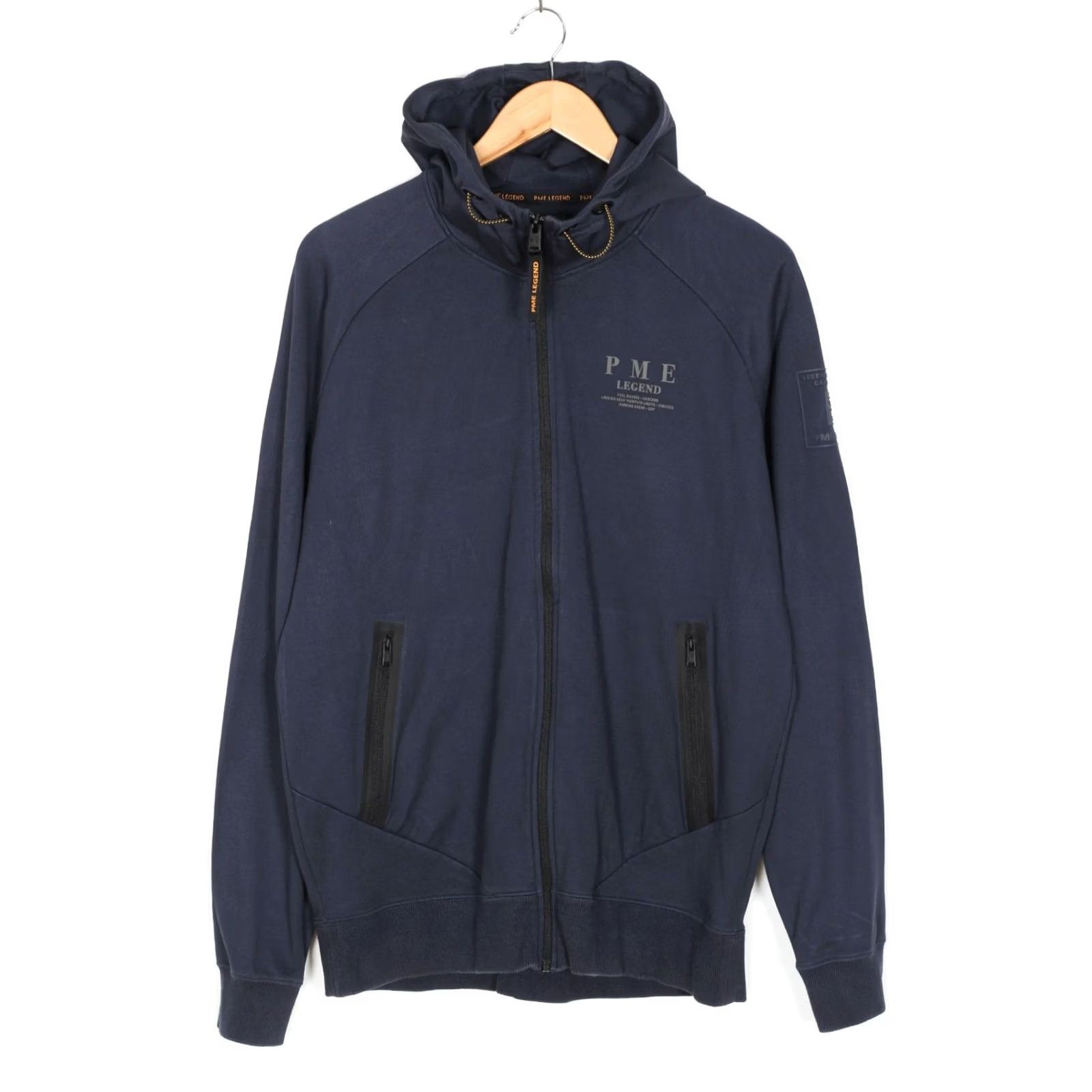 Vintage PME LEGEND Hoodie Sweatshirt Men Size XL Blue Zip Size US XL / EU 56 / 4 - 2 Thumbnail