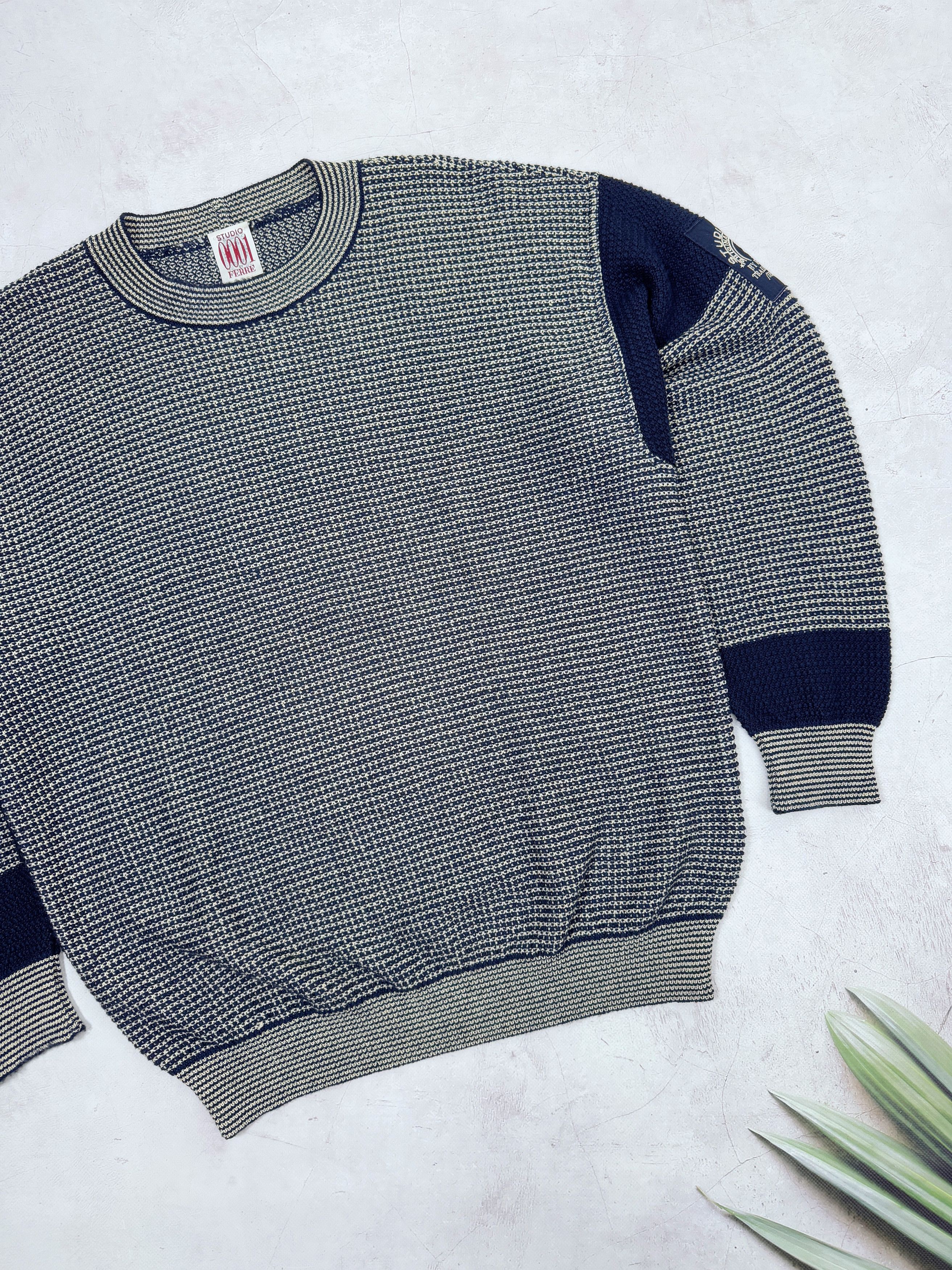 Gianfranco Ferre × Vintage Vintage Gianfranco Ferre Sweater Studio 0001 Wool Size US L / EU 52-54 / 3 - 5 Thumbnail