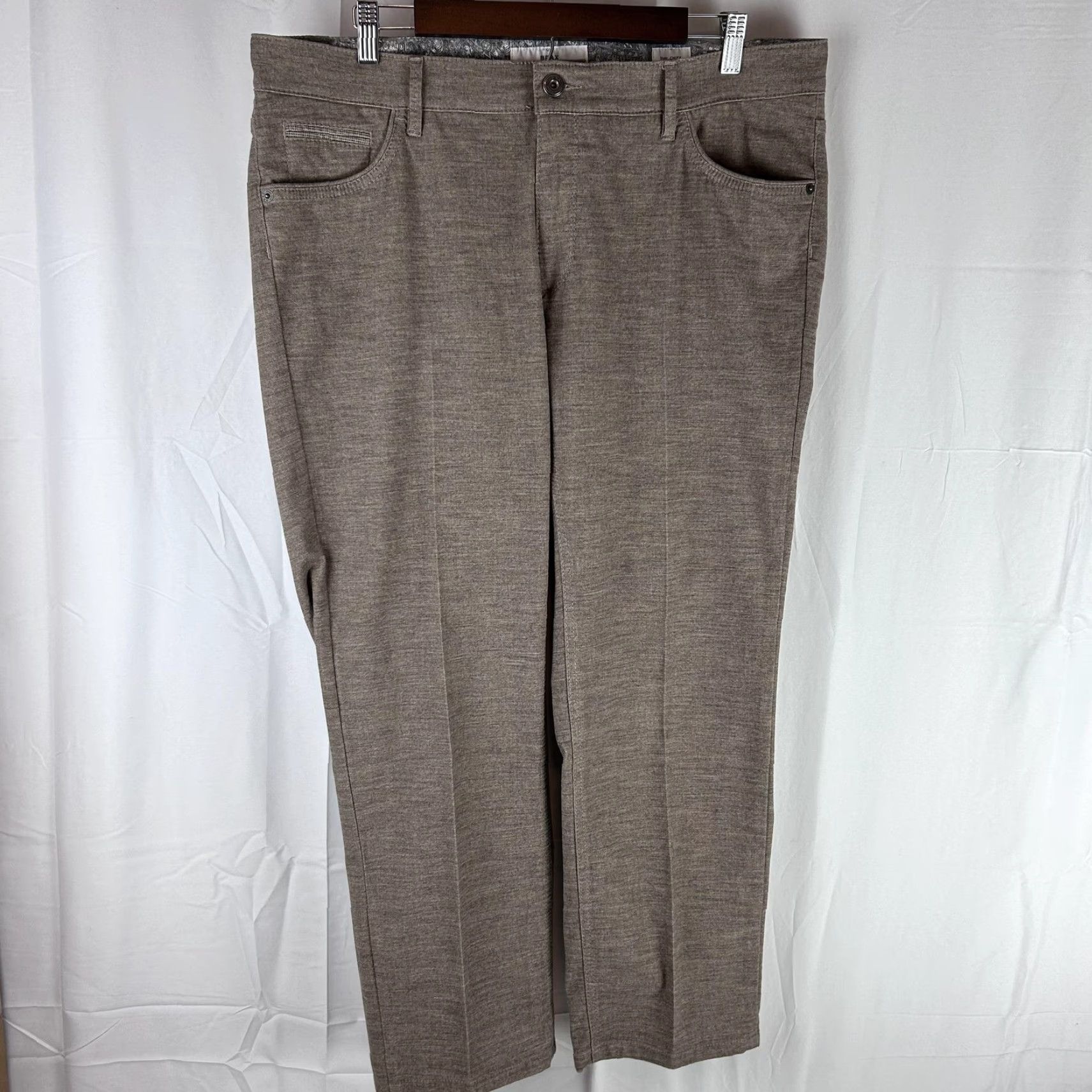 BRAX BRAX Jeans Mens 38x28 Brown Chuck Modern Fit Five-Pocket Stretch Knit Casual Size US 38 / EU 54 - 2 Thumbnail