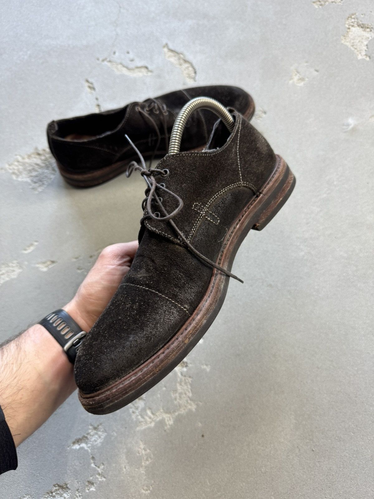 Genuine Leather × MoMA Moma avant garde real leather brogue shoes Size US 8 / EU 41 - 3 Thumbnail