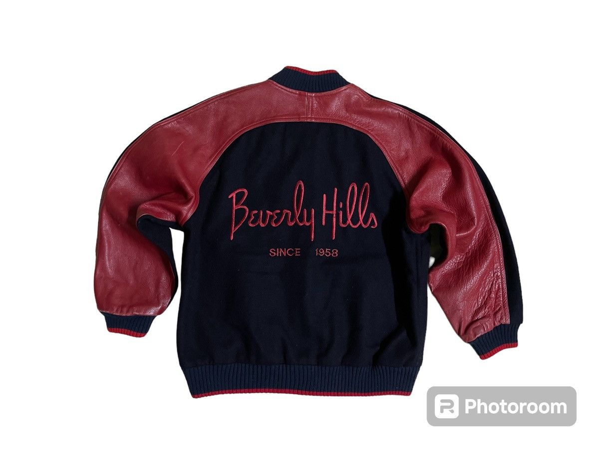Vintage Beverly Hills Varsity Leather Jacket Size US M / EU 48-50 / 2 - 18 Thumbnail