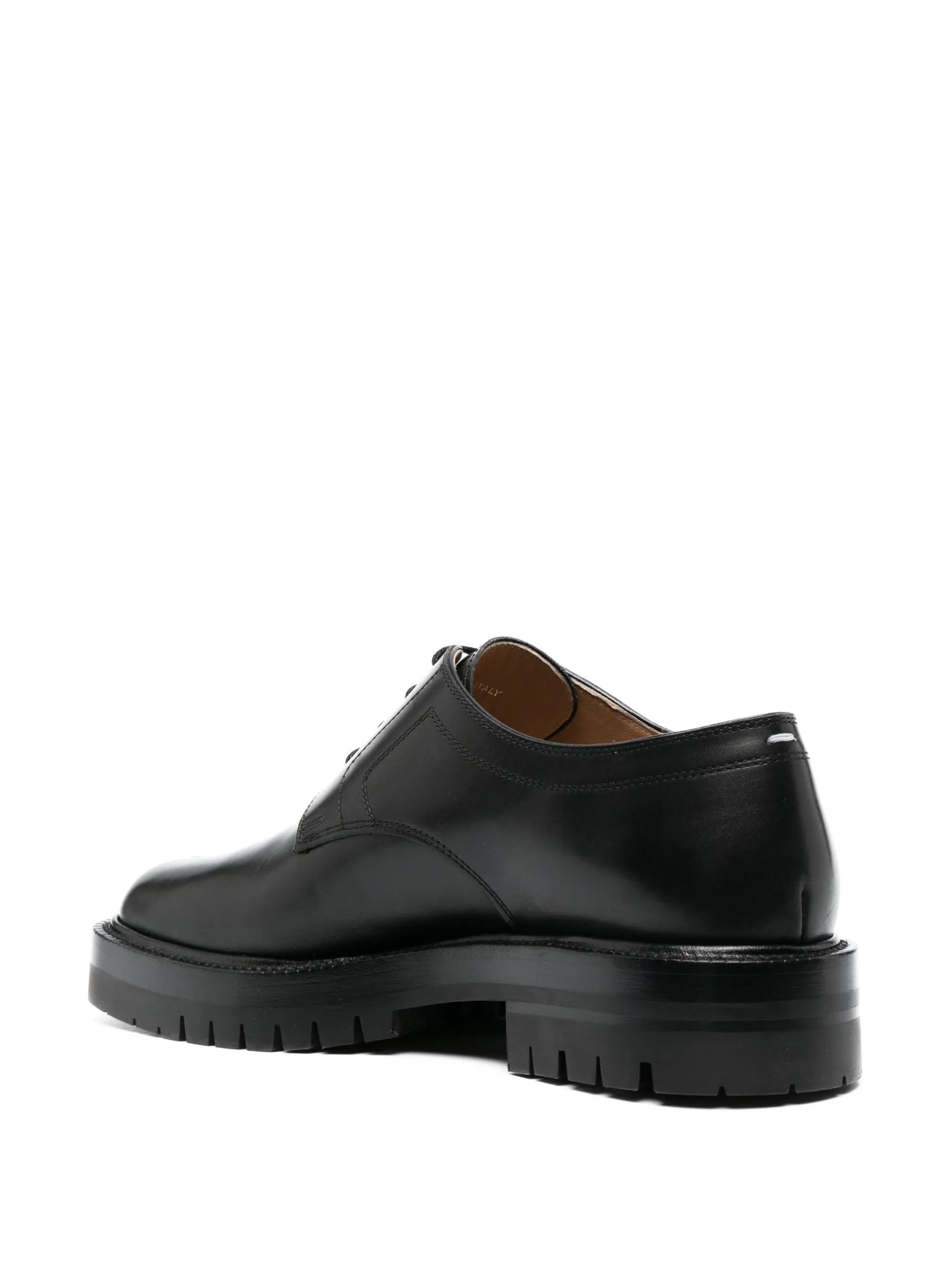 Maison Margiela o1w1db11225 Tabi Lace-up Derby Shoes in Black Size US 7 / IT 37 - 3 Thumbnail