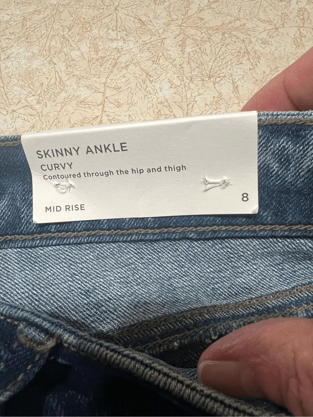 Designer Loft Womans Skinny Ankle/Curvy/ Mid Rise Jeans Sz 8 NWT Size 30" / US 8 / IT 44 - 4 Thumbnail