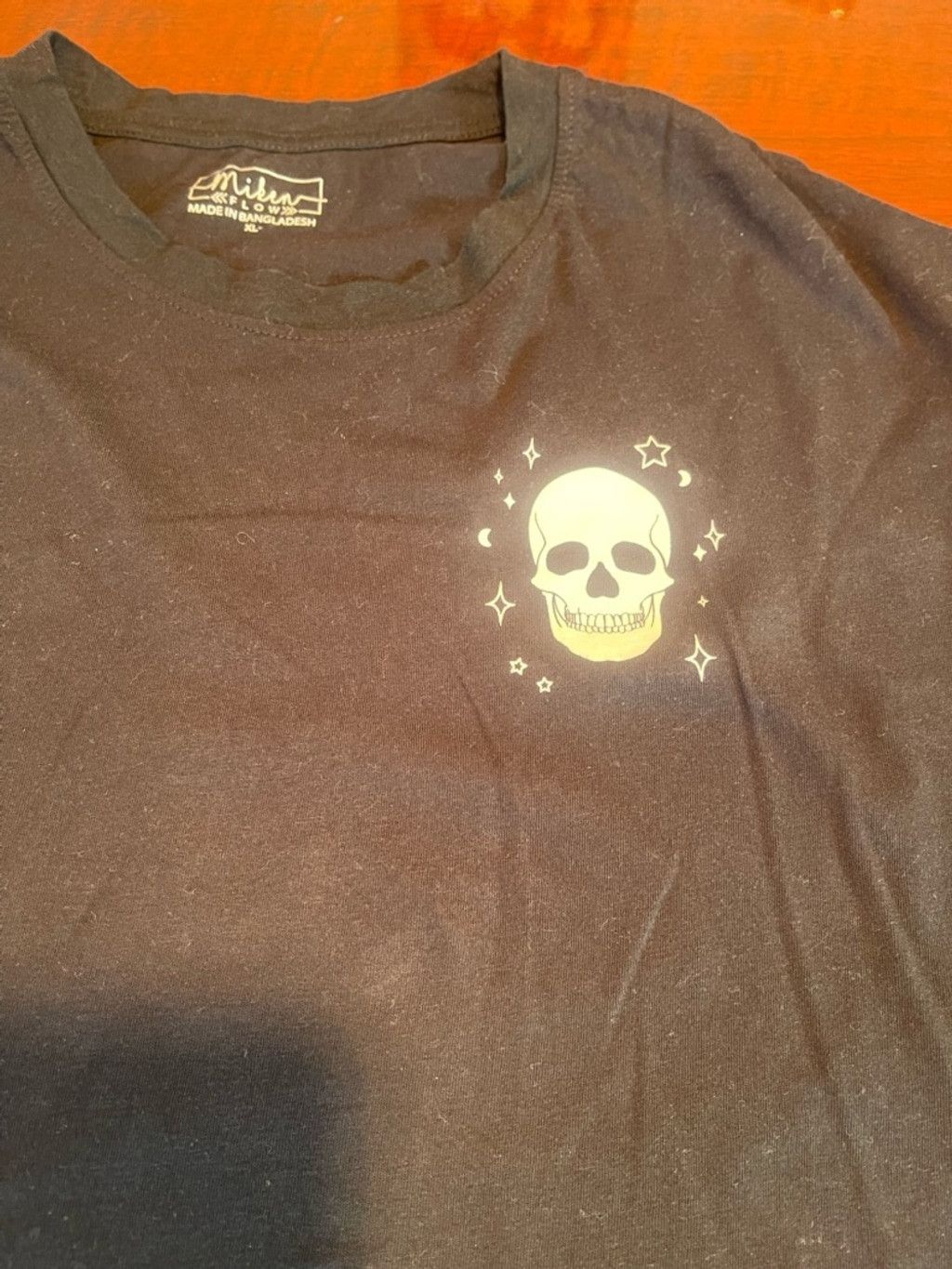 Other Miken Flow Skeleton Moon Star Black Cropped Graphic Tee XL Size XL / US 12-14 / IT 48-50 - 3 Thumbnail