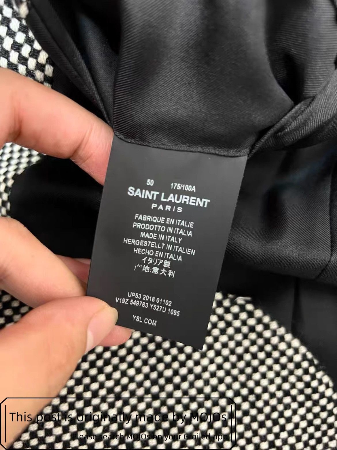 Saint Laurent Paris Sz 50 Saint Laurent Paris 19SS Suede joint jacket mojos12324 Size US M / EU 48-50 / 2 - 6 Thumbnail