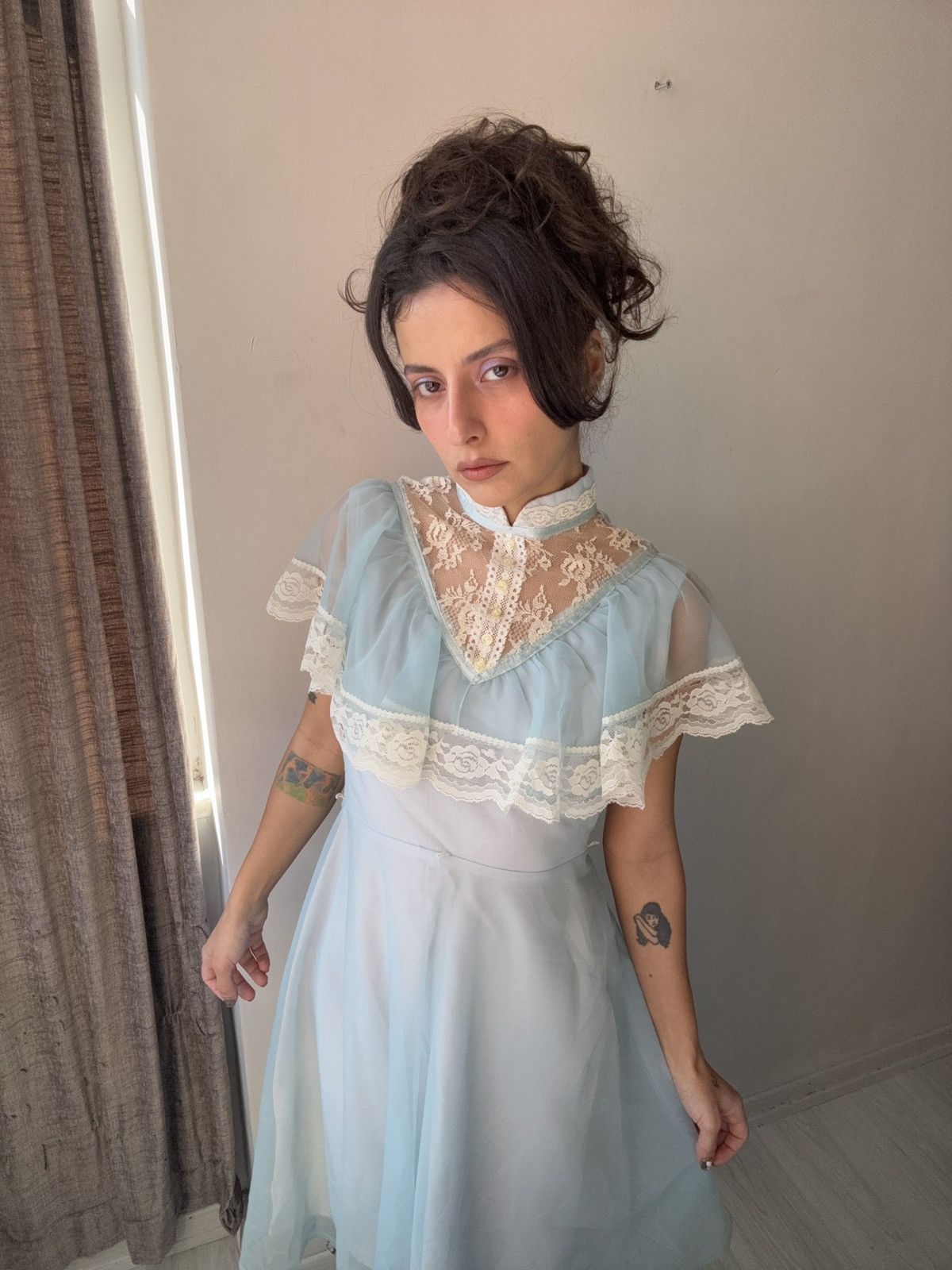 Vintage Antique dress Size XS / US 0-2 / IT 36-38 - 2 Thumbnail
