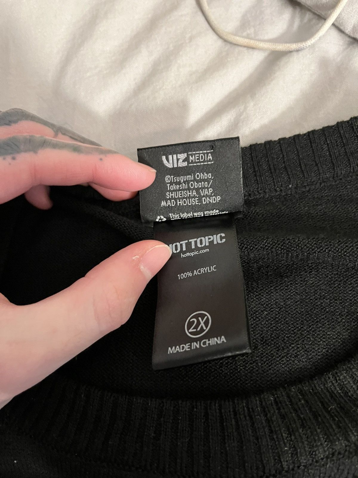 Hot Topic Hot topic misa amane death note knit sweater black Size US XXL / EU 58 / 5 - 3 Thumbnail