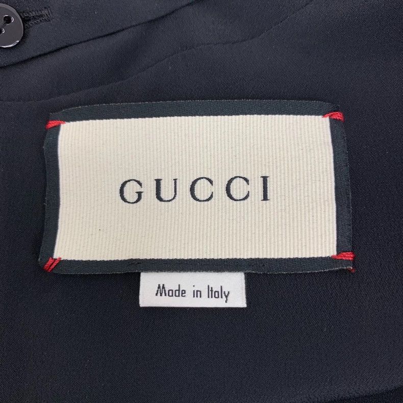 Gucci Gucci Black water-soluble flower stitching lace wool dress Size M / US 6-8 / IT 42-44 - 6 Thumbnail