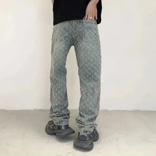 VIBE Cross Embroidered Denim Jeans Size US 32 / EU 48 - 8 Thumbnail