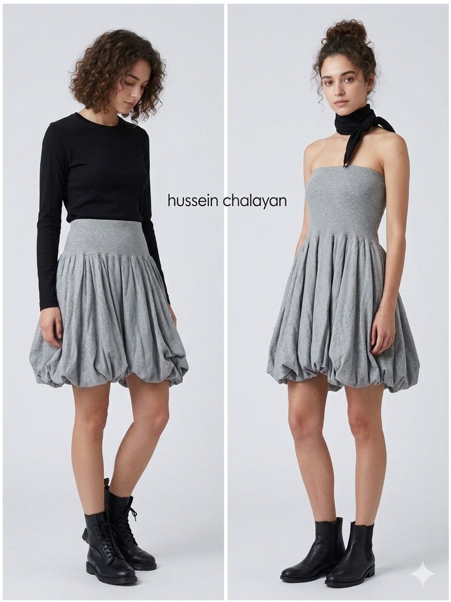 Hussein Chalayan Archival SS2016 Hussien Chalayan Two-Way Ballon Skirt Dress Size 31" - 1 Thumbnail