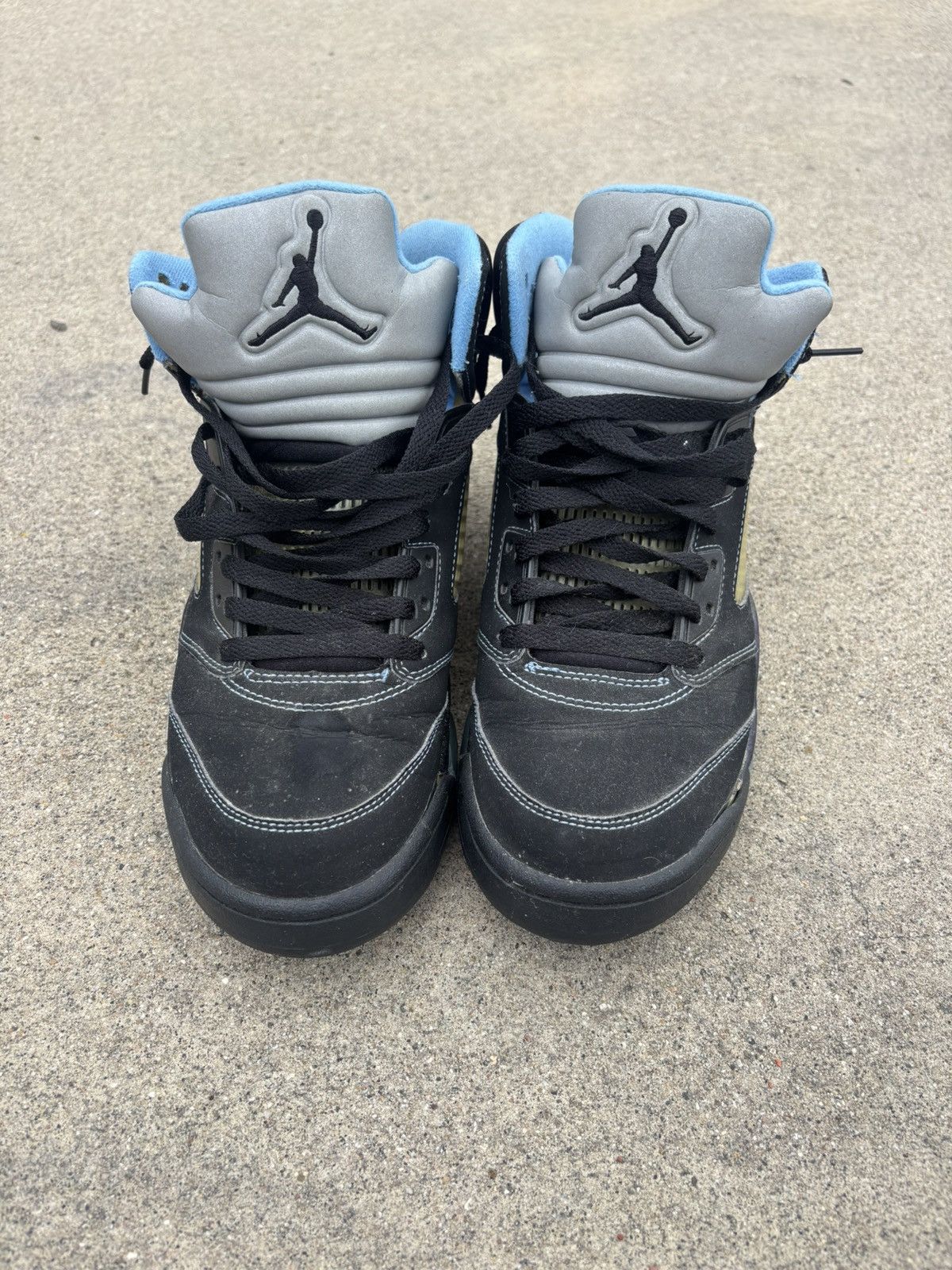 Jordan Brand Jordan 5 Retro Black/University Blue Size US 9 / EU 42 - 1 Thumbnail