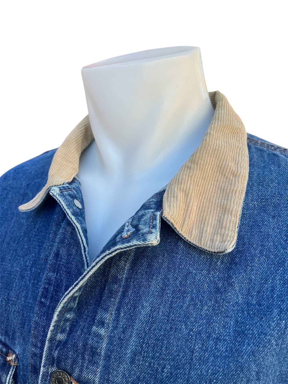 Polo Ralph Lauren Vintage 90s Polo RL Dungarees USA Trucker Jean Jacket XL Size US XL / EU 56 / 4 - 3 Thumbnail