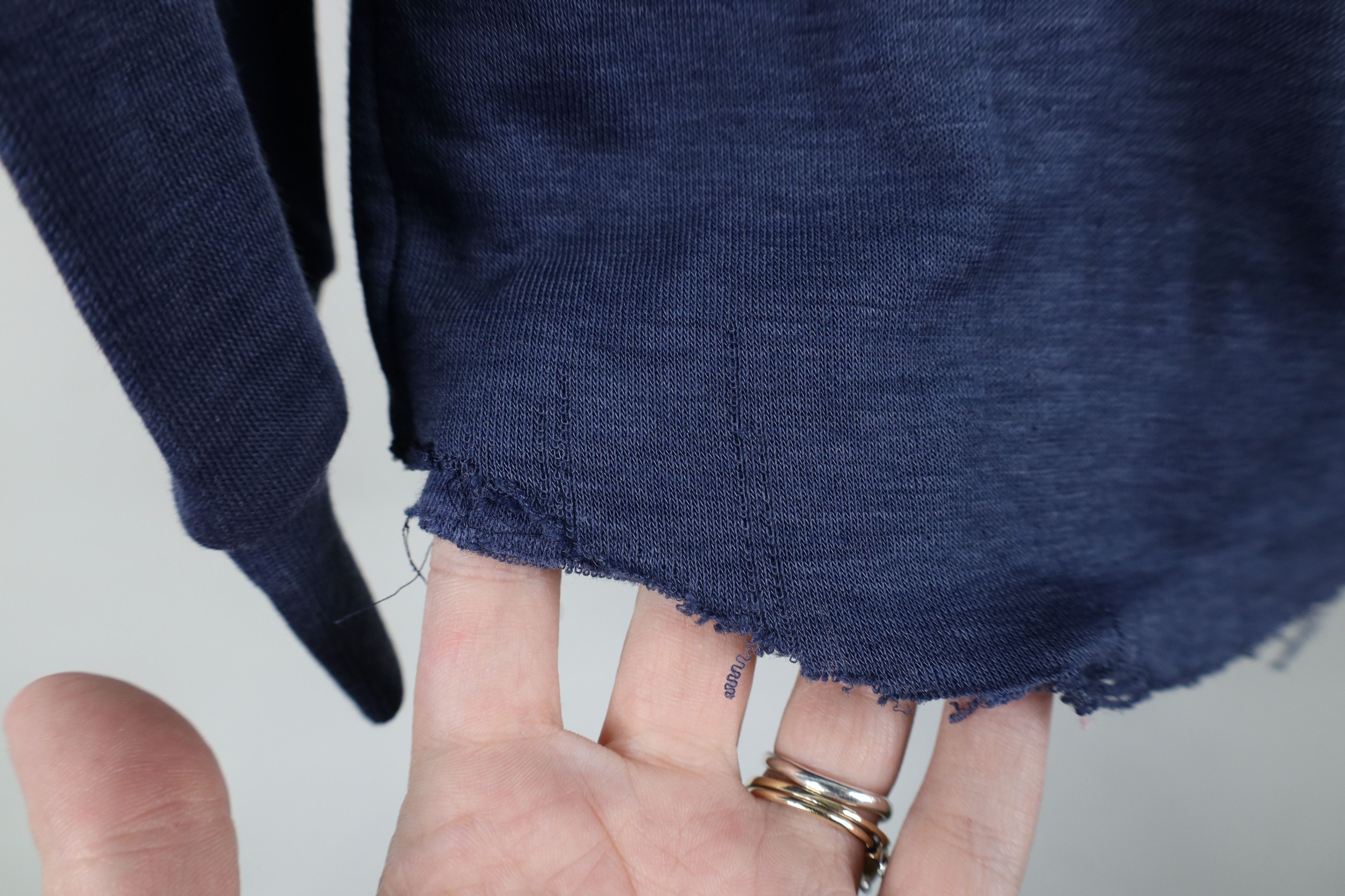 Vintage Vintage 70s Streetwear Thermal Knit Long Sleeve T-Shirt Size US S / EU 44-46 / 1 - 9 Thumbnail