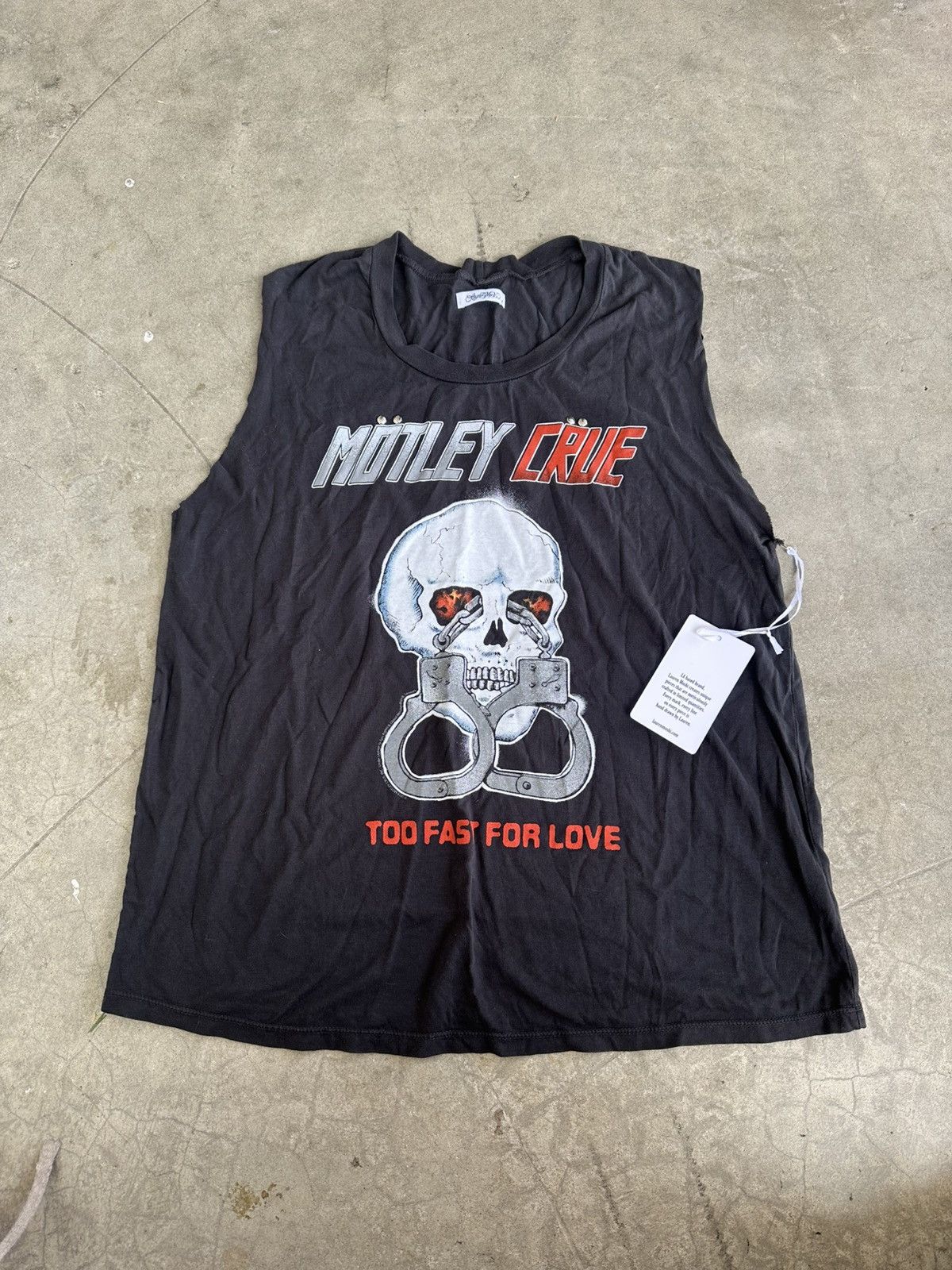 Vintage NEW Authentic Lauren Moshi Designer Motley Crue Grunge Tee Size US XL / EU 56 / 4 - 1 Thumbnail
