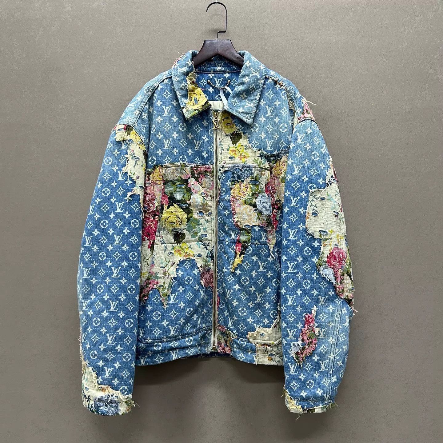 Louis Vuitton Louis Vuitton Floral Denim Jacket with Tags-2506