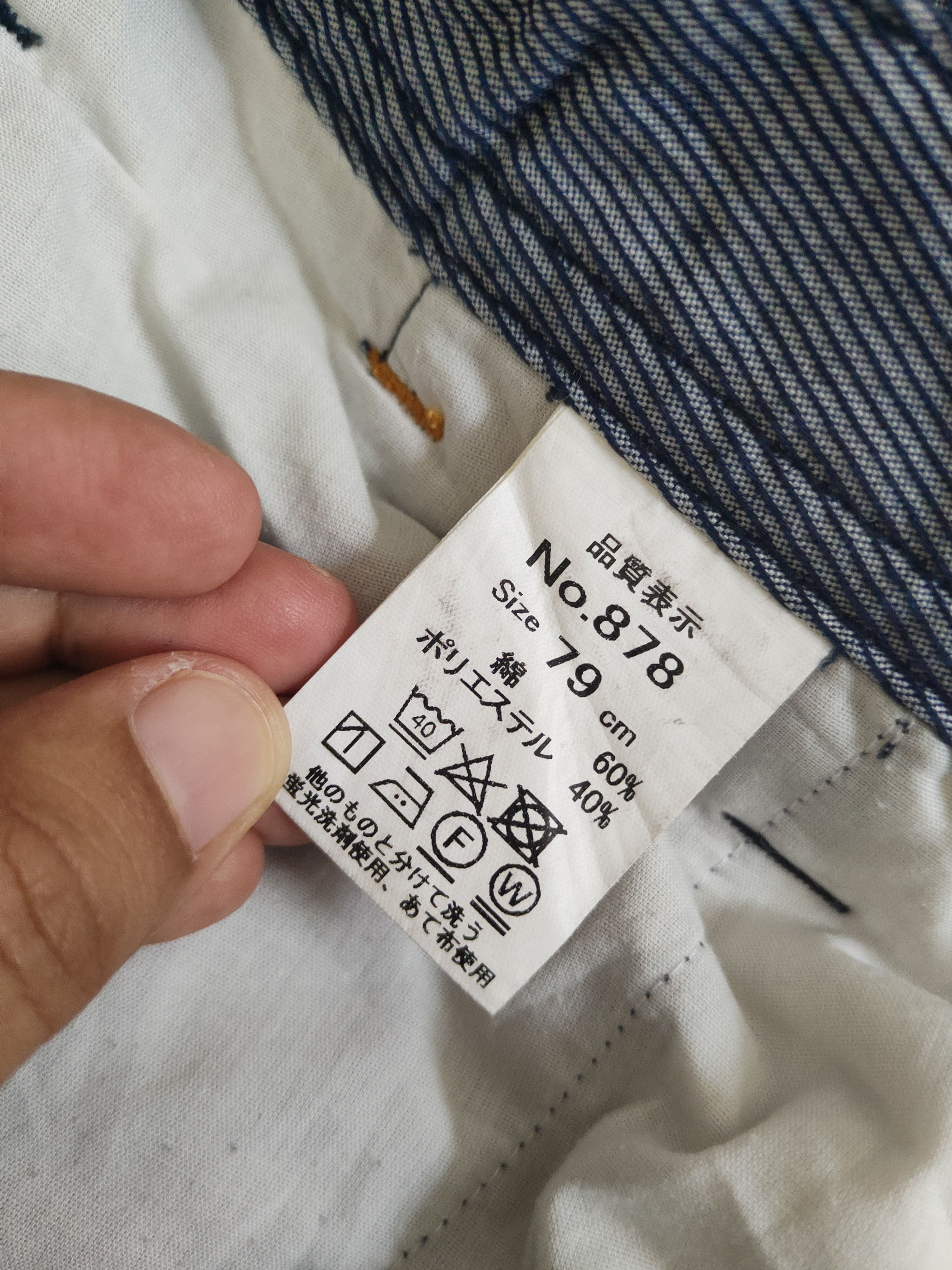 Japanese Brand DL G.ground Blue Multipocket Cargo Pants #46-281T Size US 30 / EU 46 - 15 Thumbnail