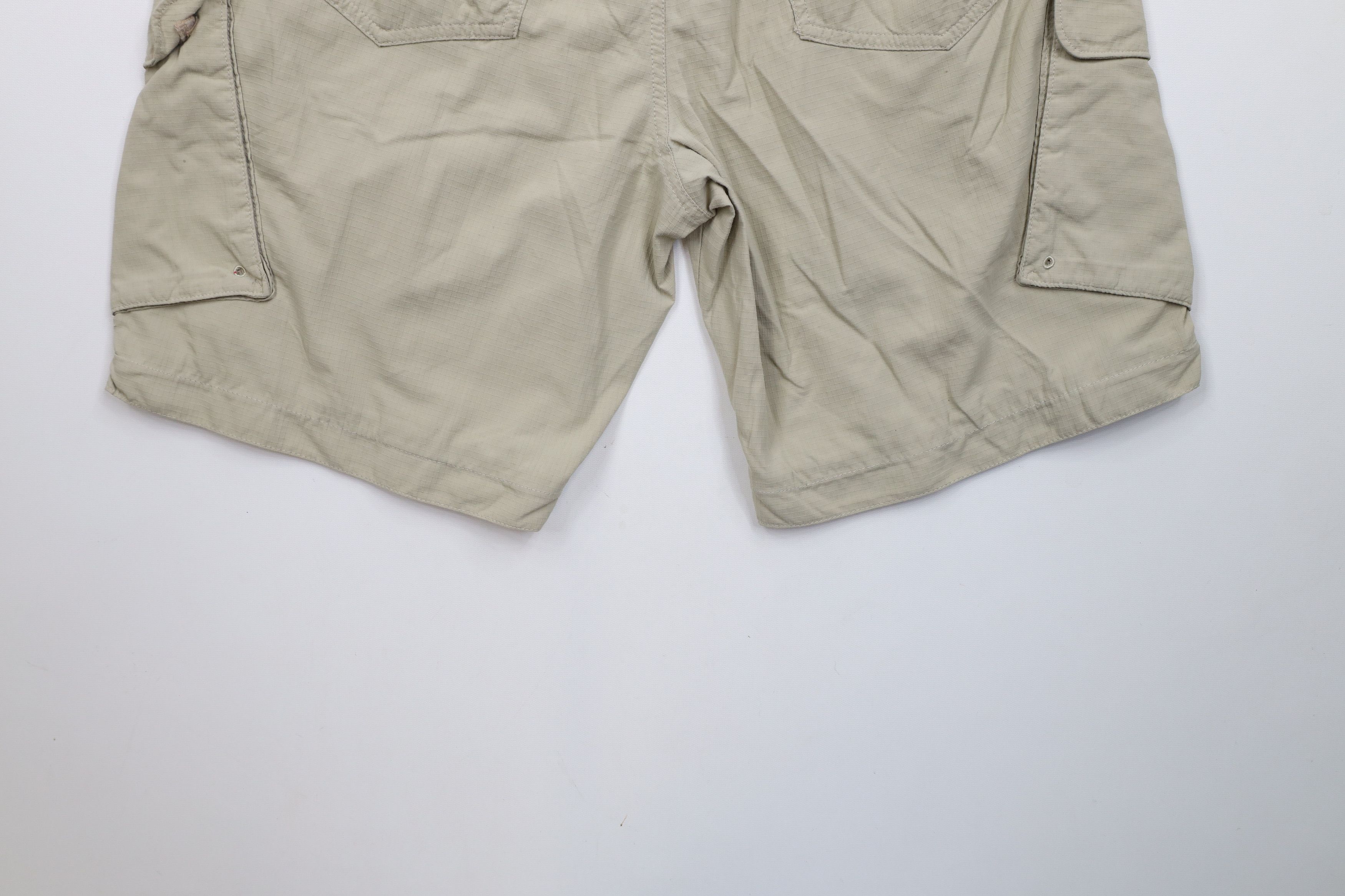 Under Armour × Vintage Vintage Under Armour Ripstop Baggy Cargo Shorts Beige Size US 34 / EU 50 - 15 Thumbnail