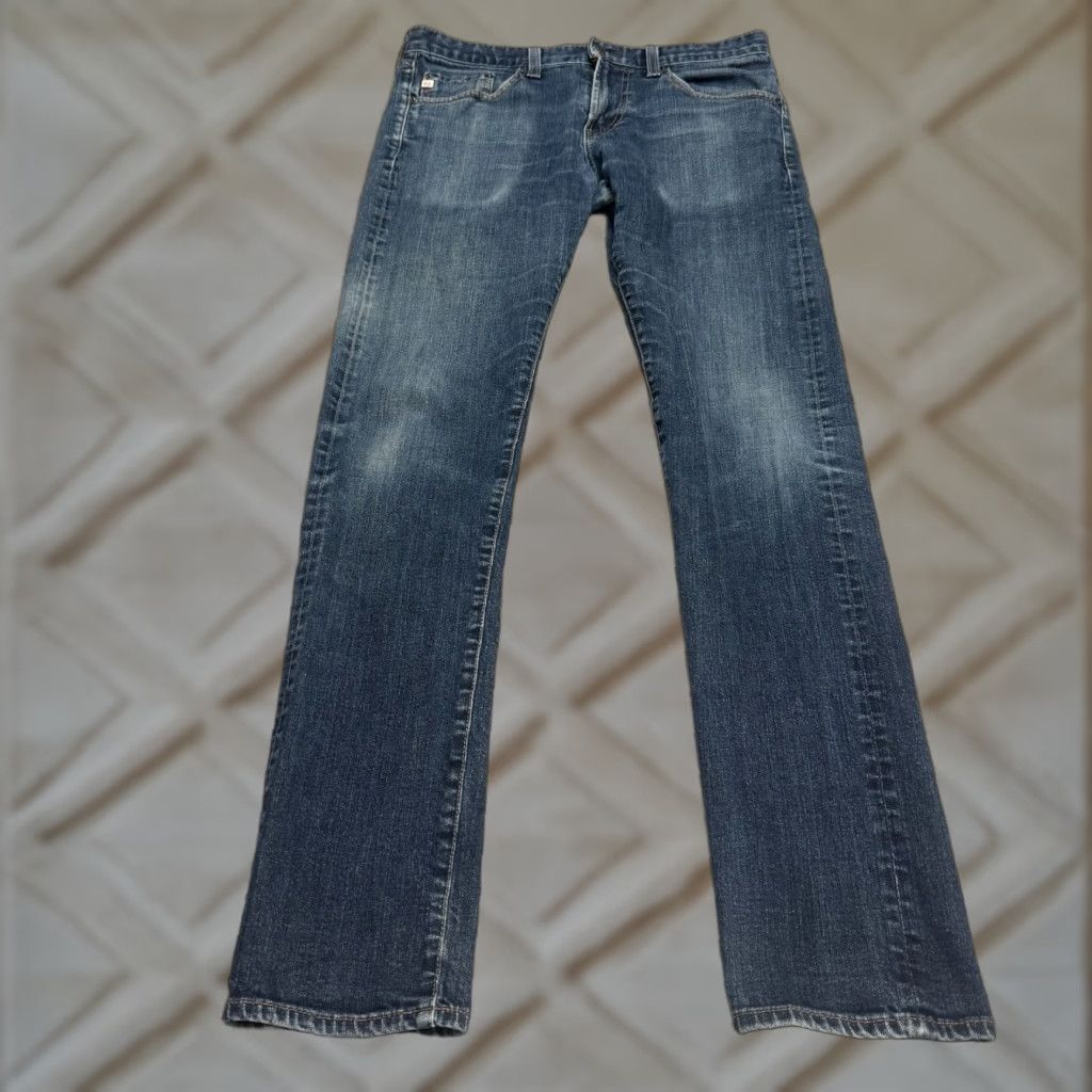 Vintage AG Adriano Goldschmied The Tellis Jeans Mens 32 Blue Slim Straight Denim 5-Pocket Casual Streetwear USA Size US 32 / EU 48 - 1 Thumbnail
