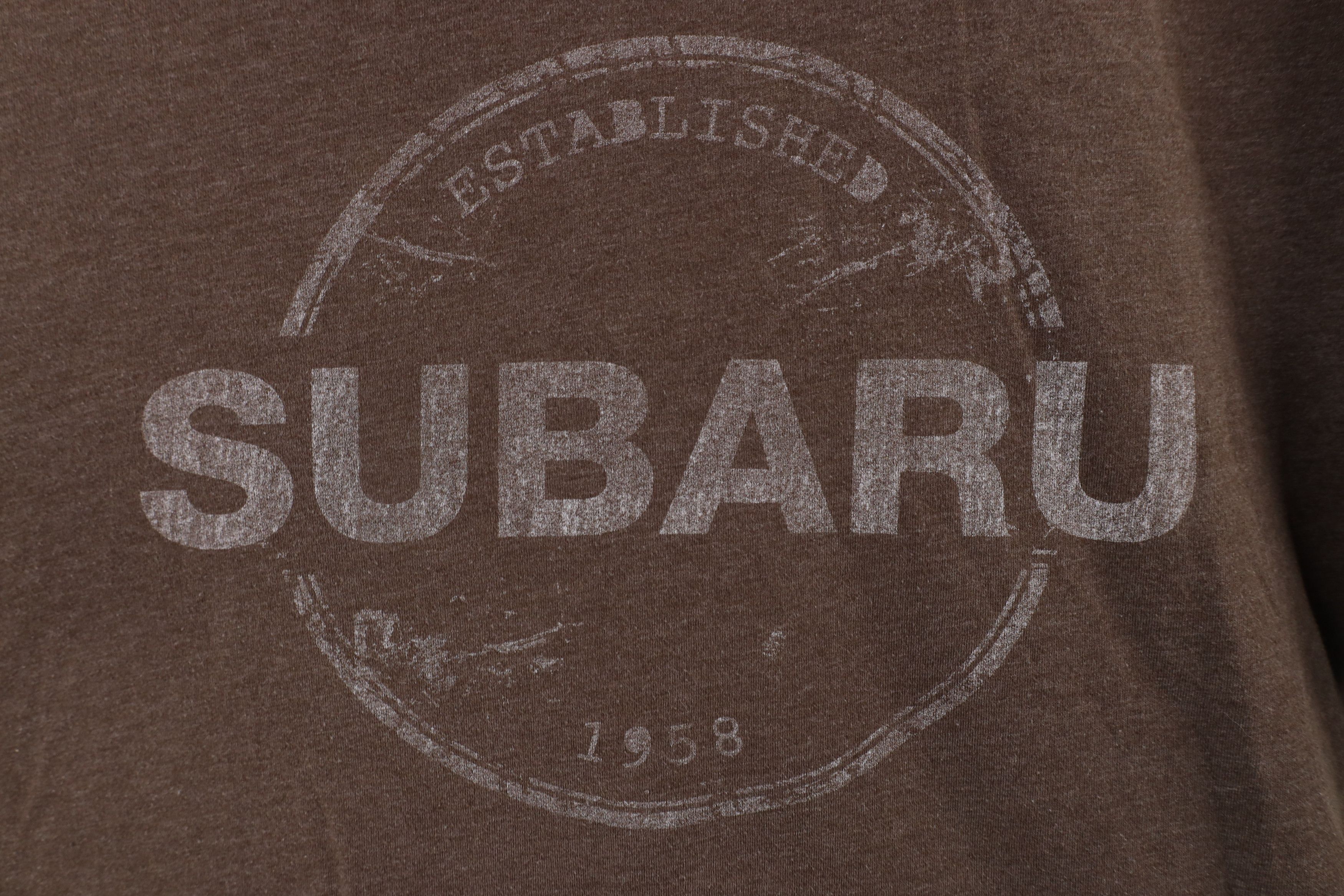 Vintage Vintage Spell Out Subaru Car Jersey Knit T-Shirt Brown Size US M / EU 48-50 / 2 - 4 Thumbnail