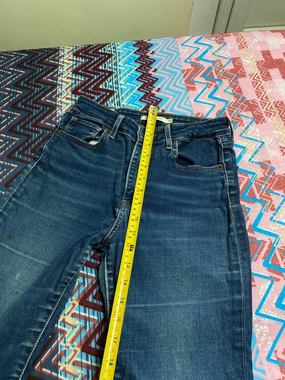 Levi's × Vintage Vintage Levi’s 721 skinny distressed jeans denim size 28 Size 28" / US 6 / IT 42 - 10 Thumbnail